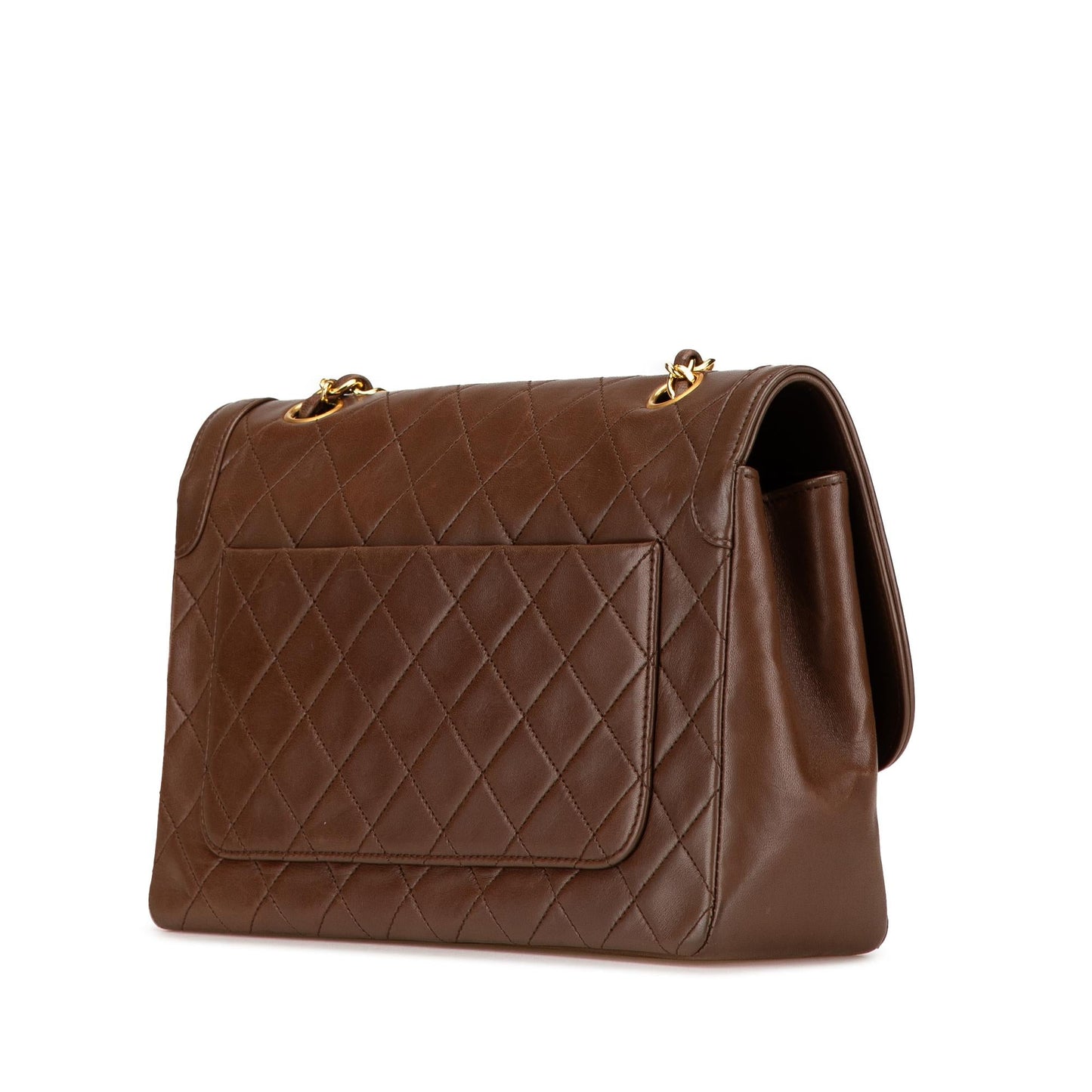 Chanel CC Quilted Lambskin Single Flap SHG-giVobi Handbag
