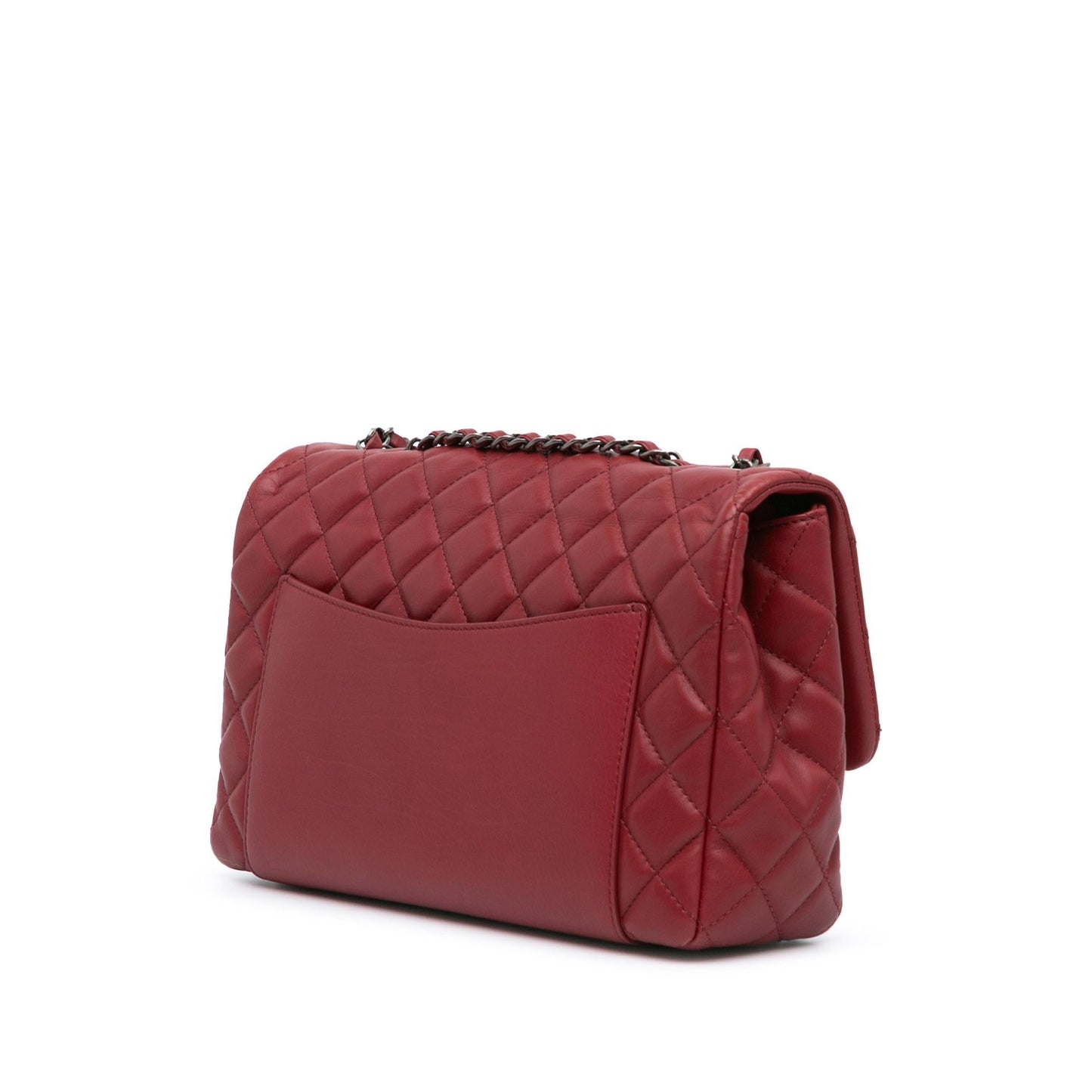 Chanel CC Quilted Lambskin Single Flap Handbag Single Flap