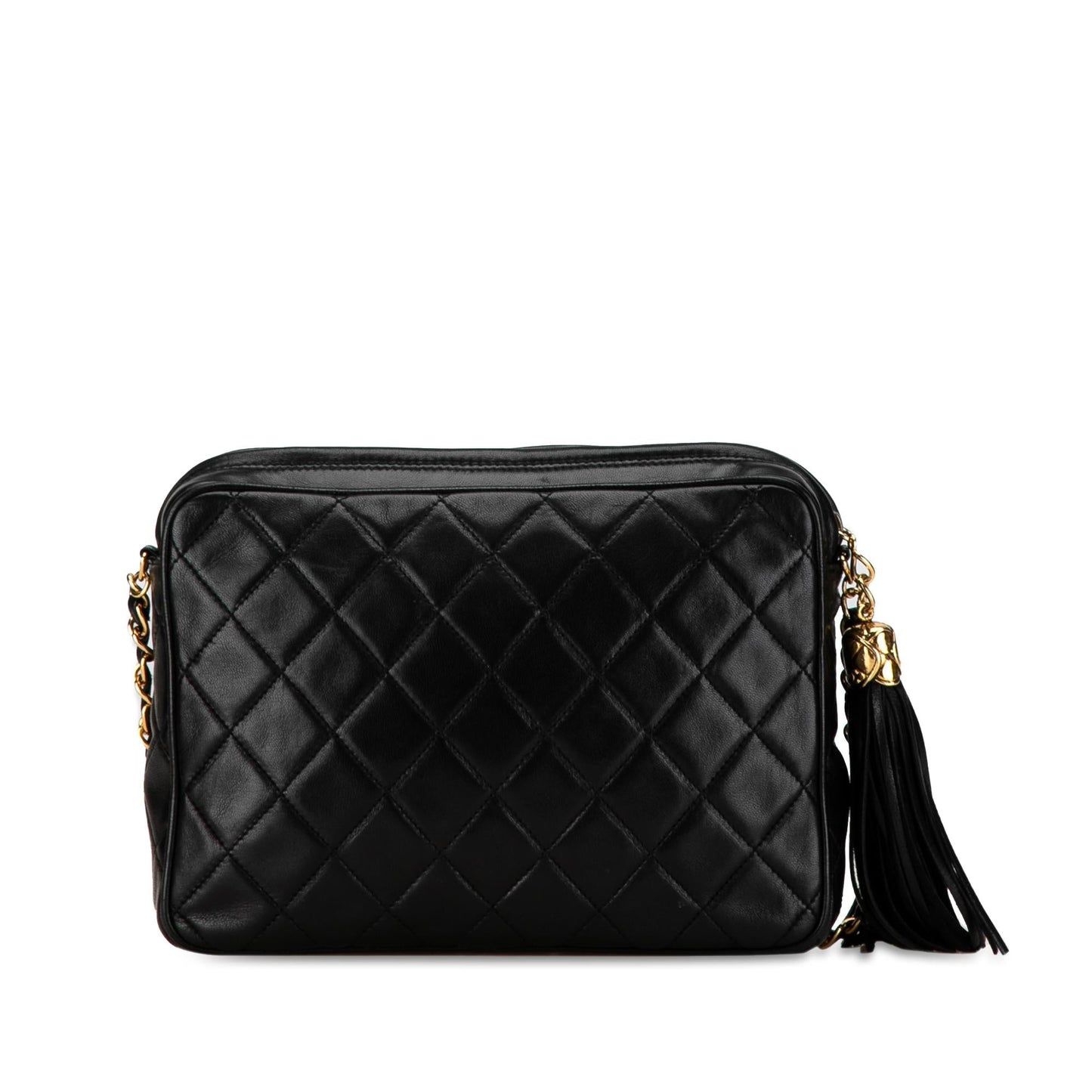 Chanel CC Quilted Lambskin Tassel Camera SHG-TAMQsK Crossbody Bag