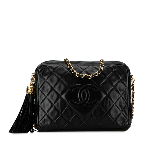 Chanel CC Quilted Lambskin Tassel Camera SHG-TAMQsK Crossbody Bag