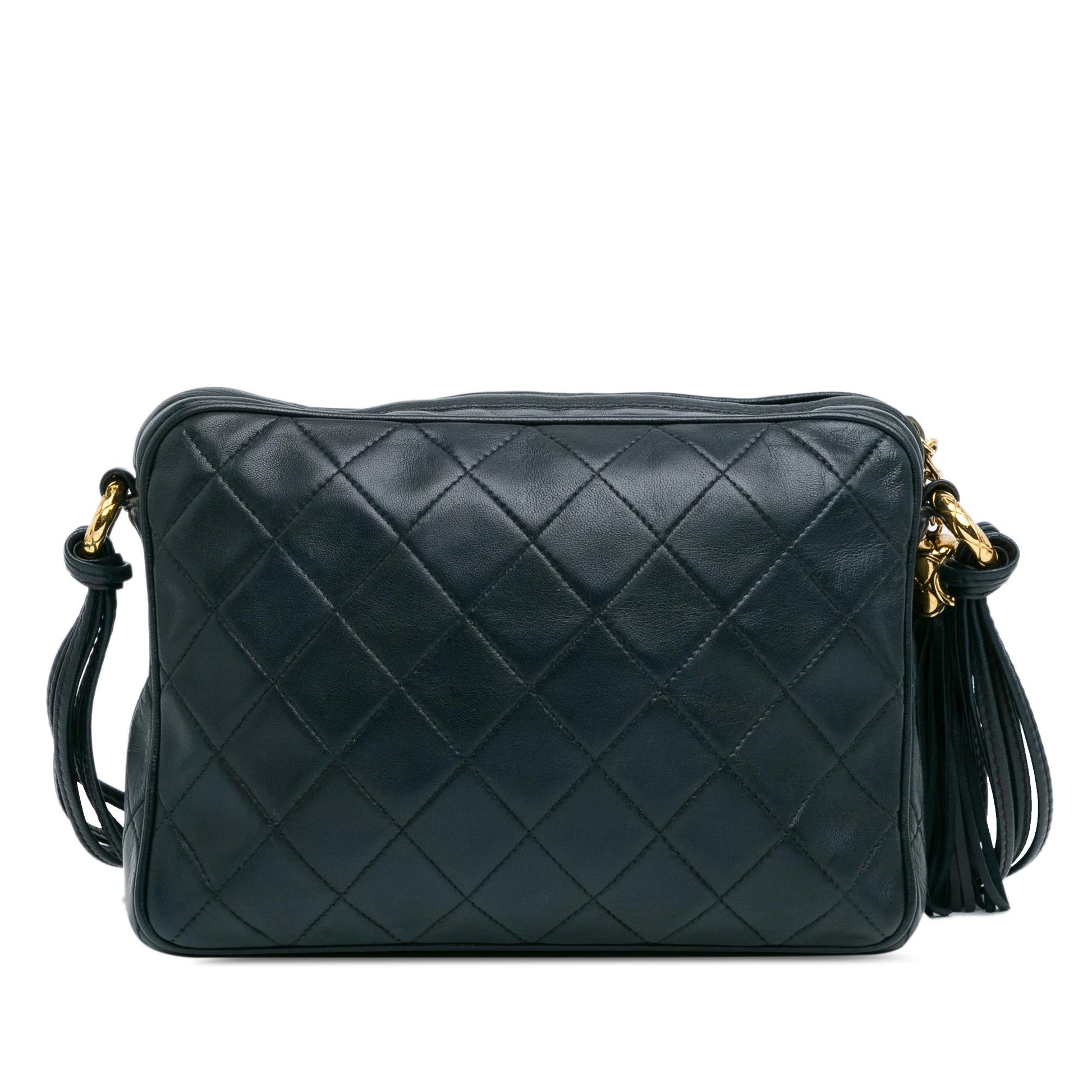 Chanel CC Quilted Lambskin Tassel Camera SHG-P5tGZz Crossbody Bag
