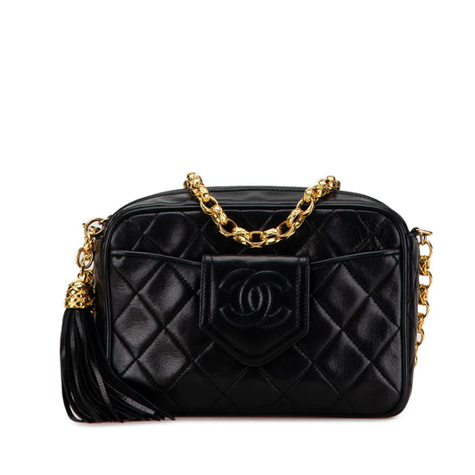 Chanel CC Quilted Lambskin Tassel Camera SHG-d6zIzs Crossbody Bag