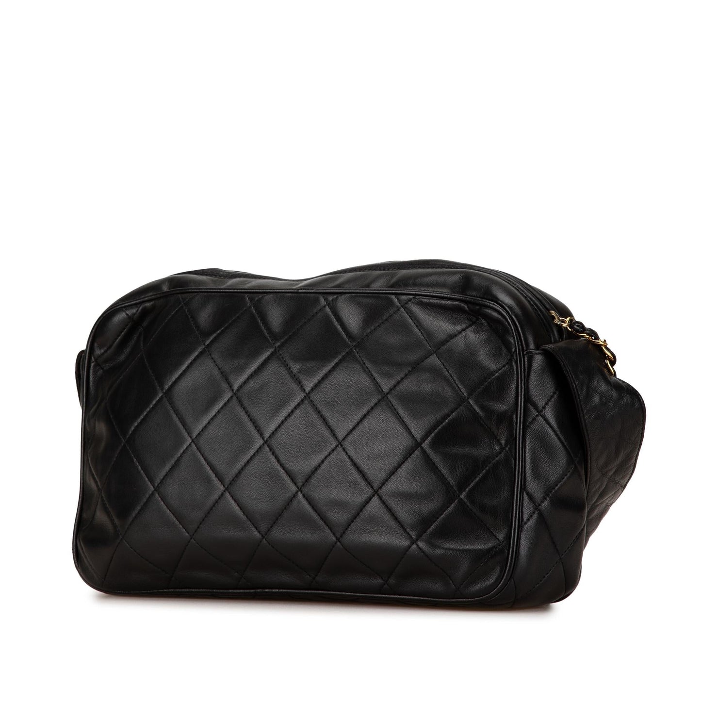 Chanel CC Quilted Lambskin Tassel Crossbody Bag