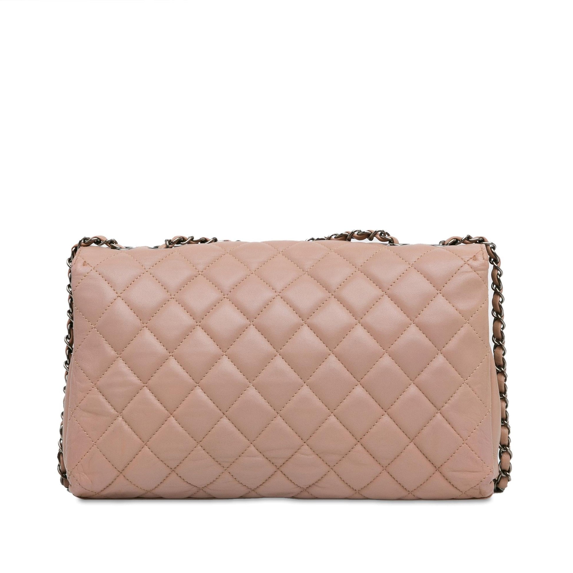 Chanel CC Quilted Lambskin Turnlock Flap SHG-7D2P46 Handbag
