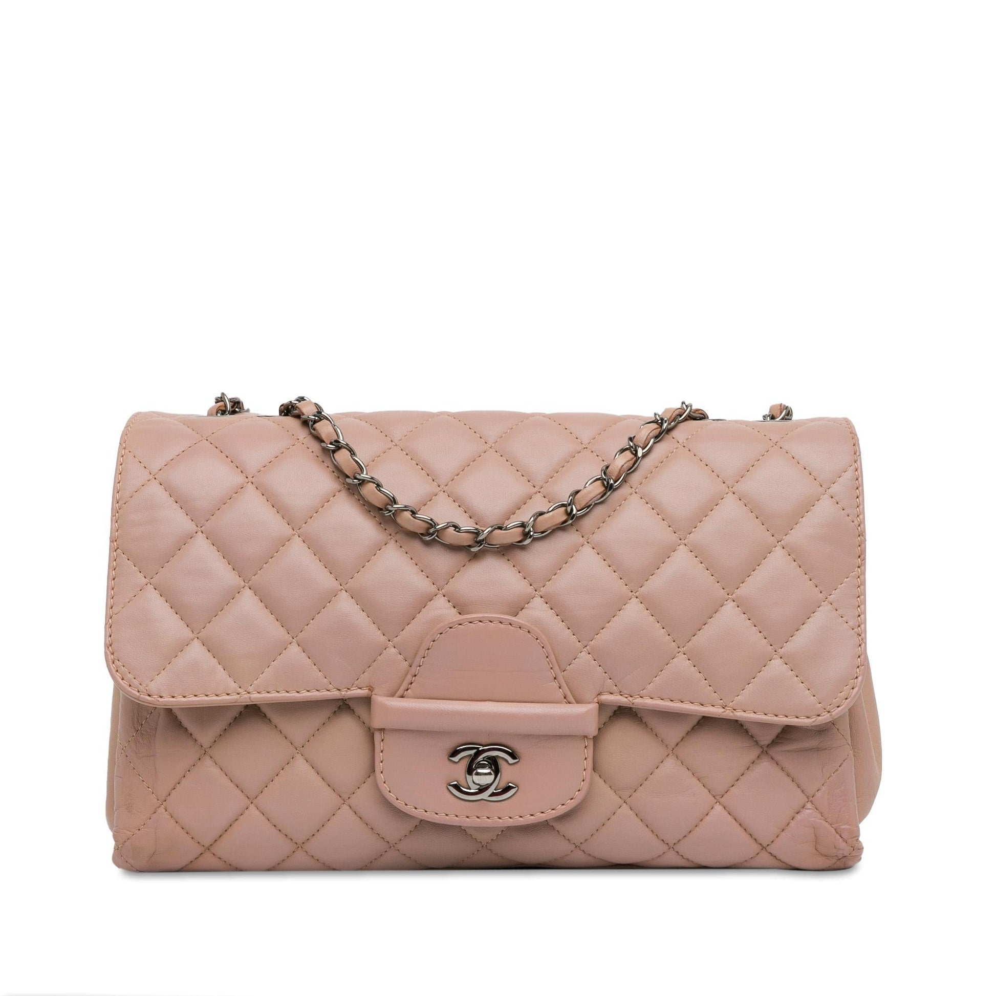 Chanel CC Quilted Lambskin Turnlock Flap SHG-7D2P46 Handbag