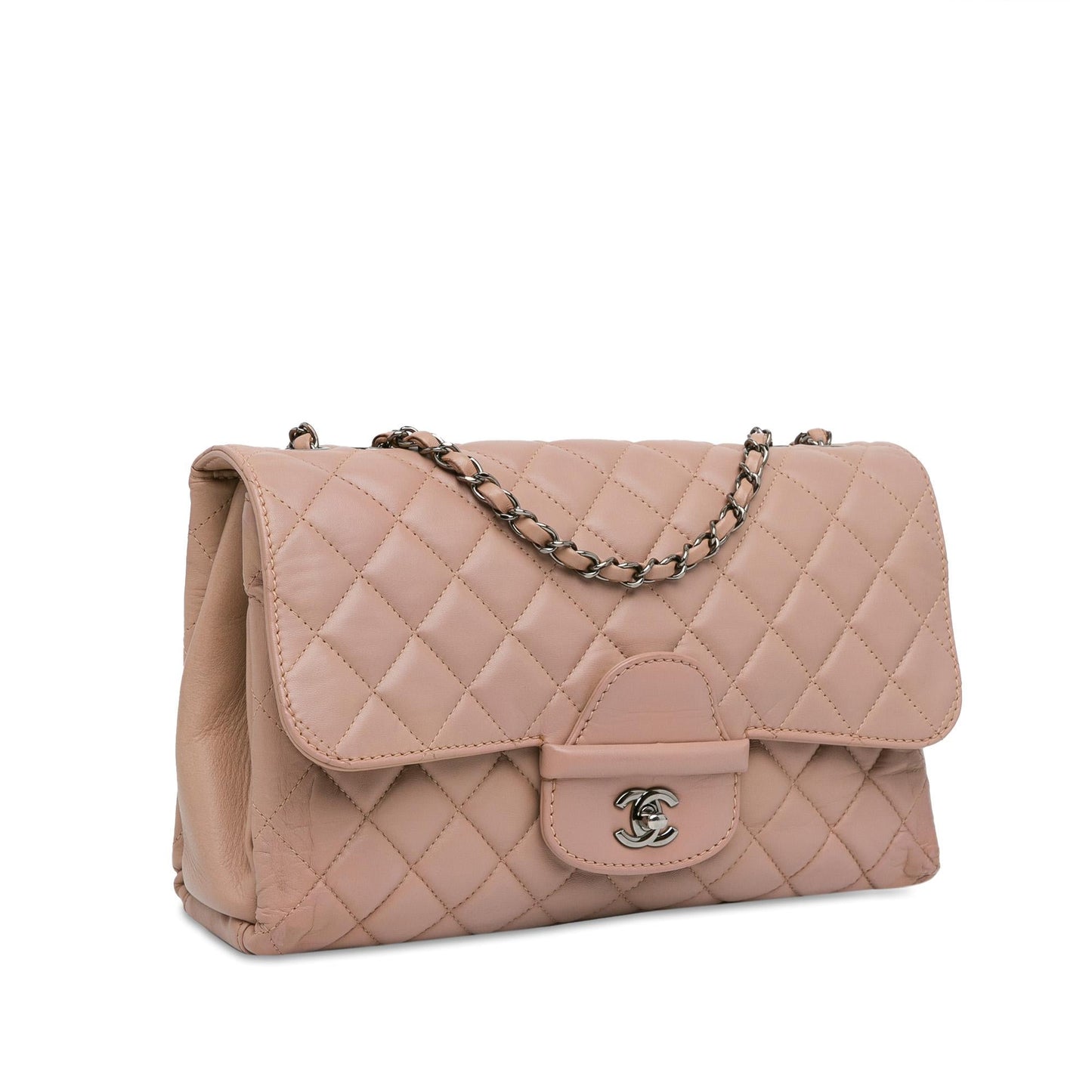Chanel CC Quilted Lambskin Turnlock Flap SHG-7D2P46 Handbag
