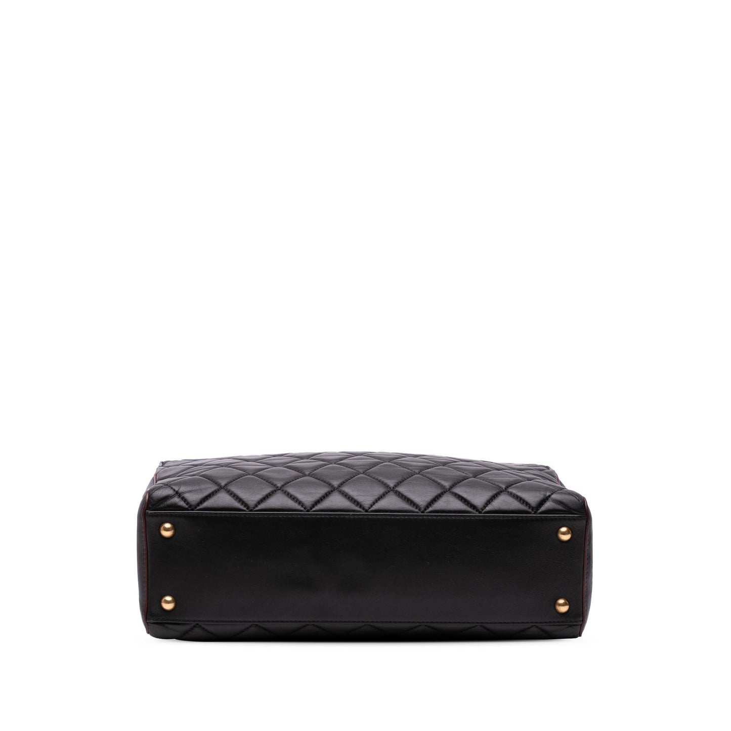 Chanel CC Quilted Lambskin Turnlock Tote Bag Tote 2