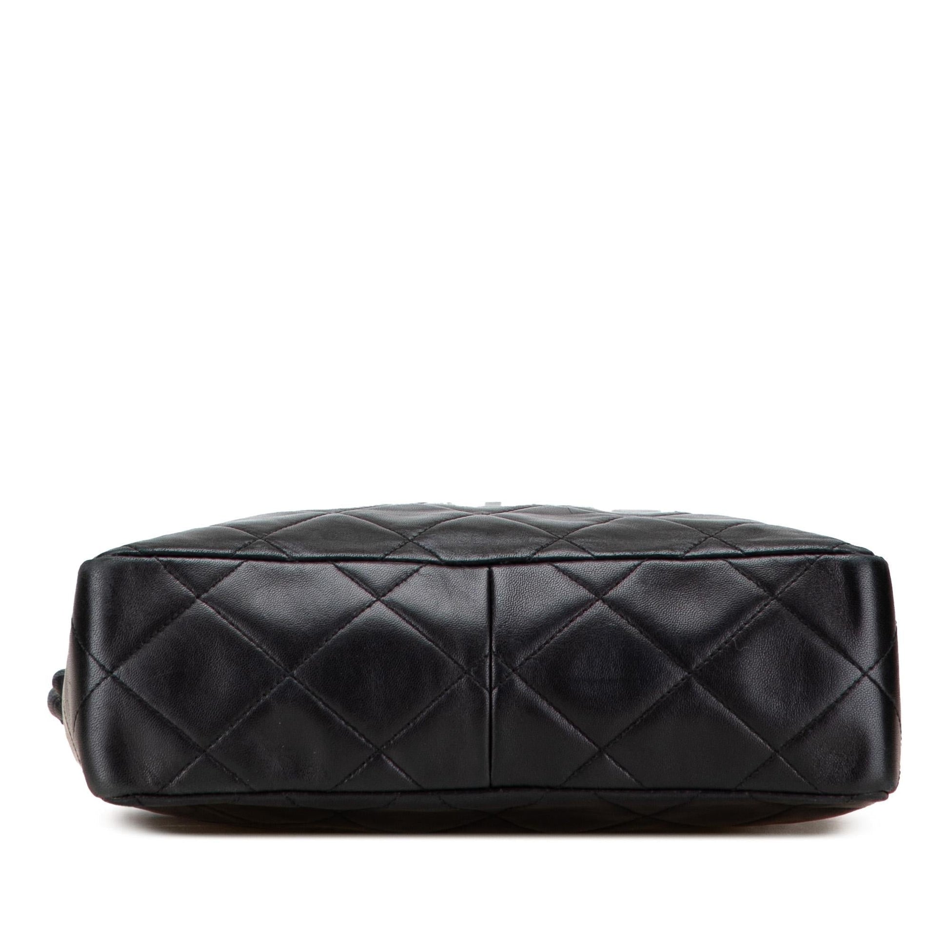 Chanel CC Quilted Lambskin Twisted Crossbody Bag