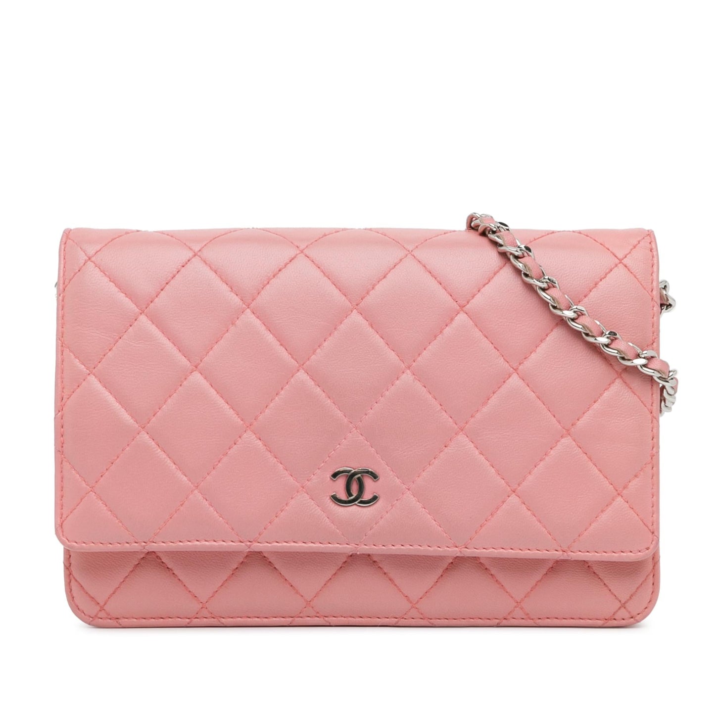 Chanel CC Quilted Lambskin On SHG-eULIFC Wallet Case