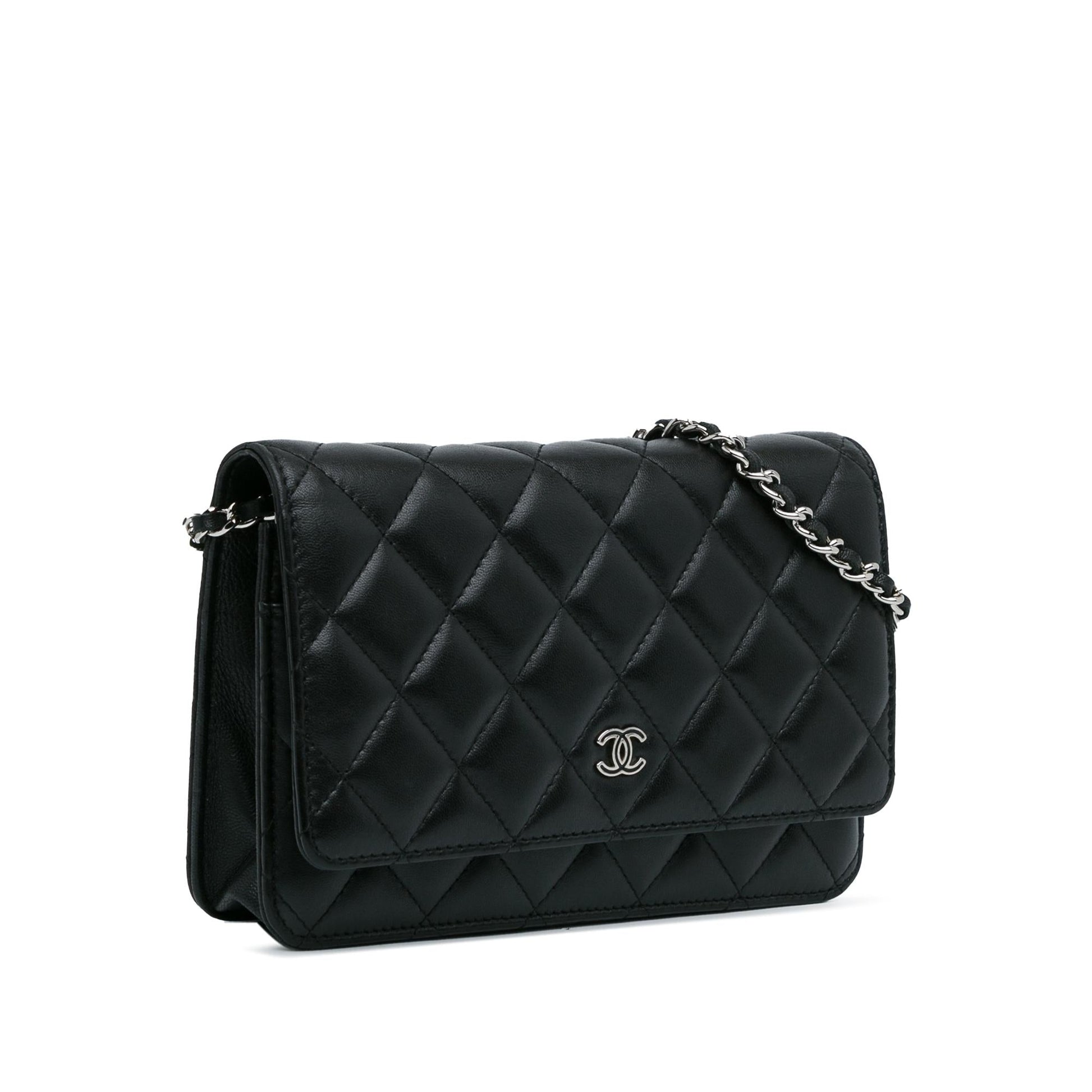 Chanel CC Quilted Lambskin Wallet On Chain (SHG-FJ9bzv)