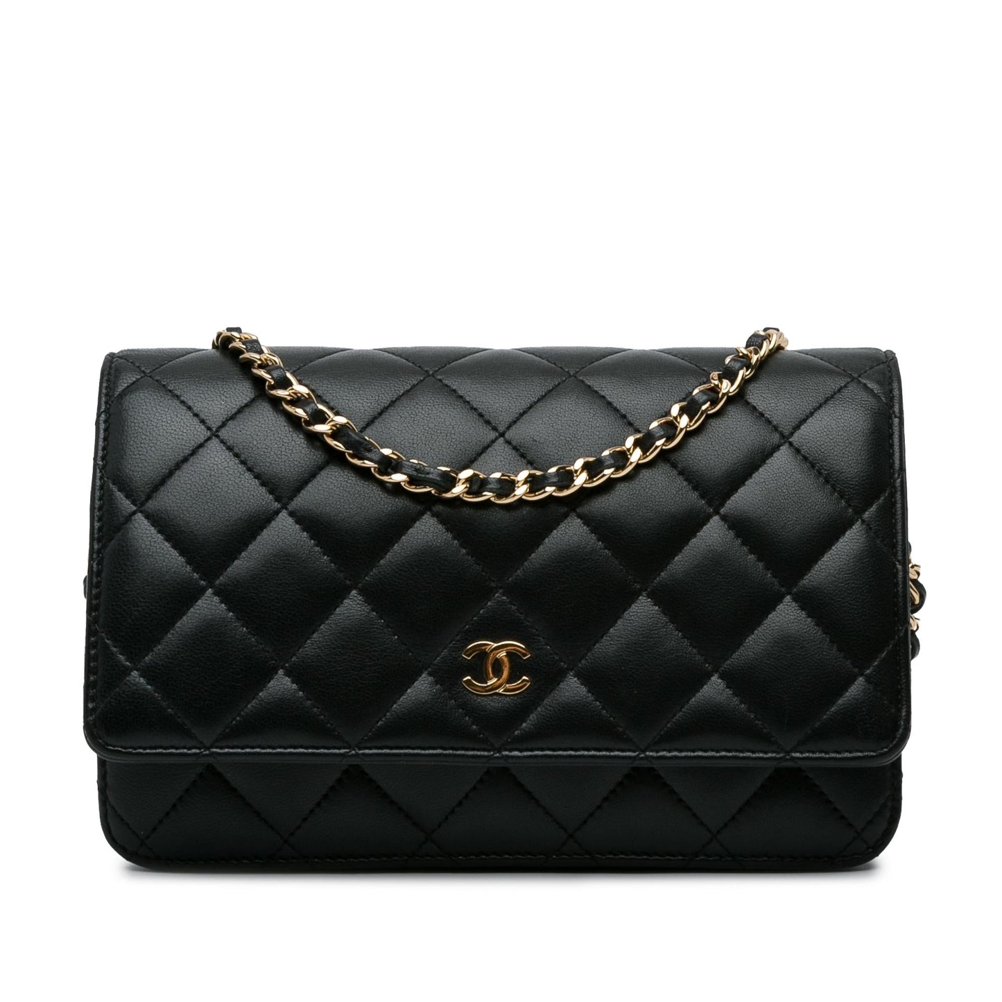 Chanel CC Quilted Lambskin On SHG-xqMmVF Wallet Case