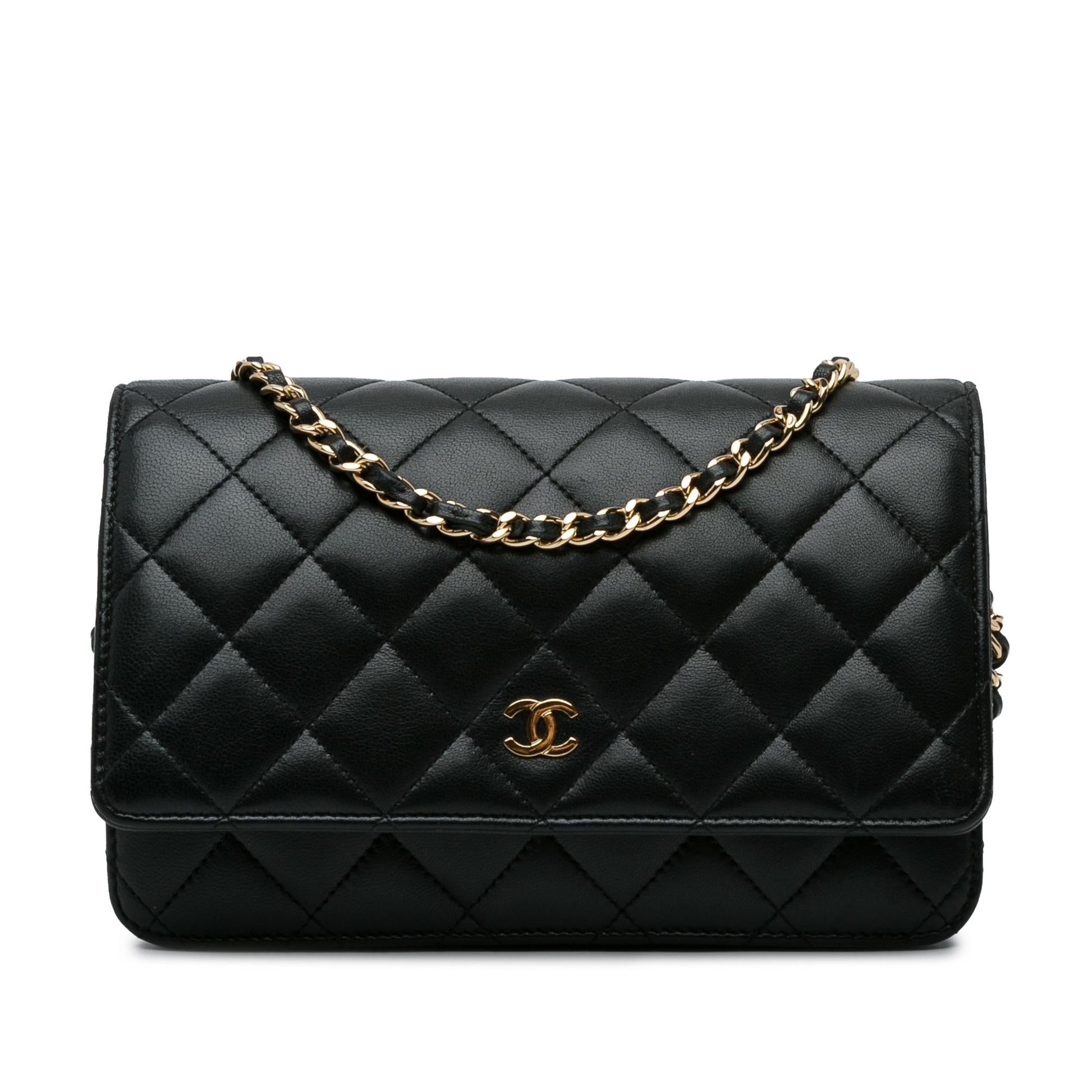 Chanel CC Quilted Lambskin On SHG-xqMmVF Wallet Case