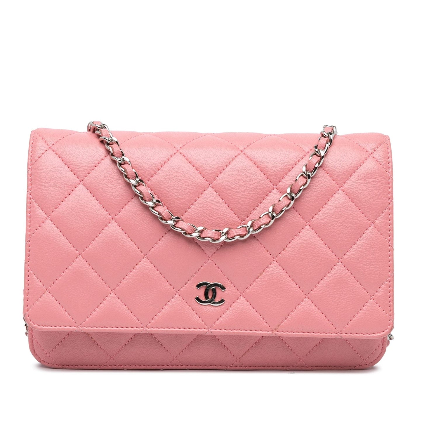 Chanel CC Quilted Lambskin On SHG-QKPR3a Wallet Case