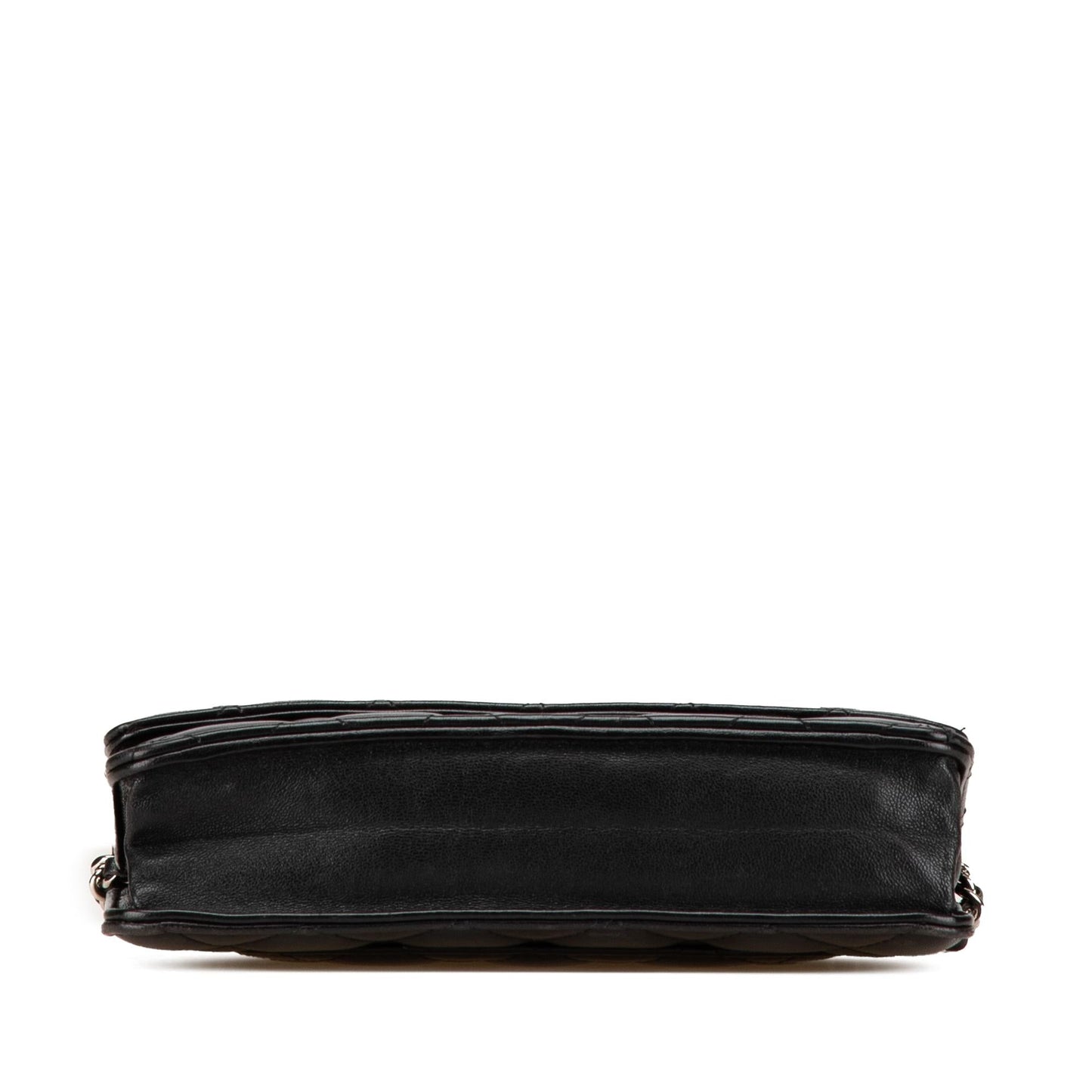 Chanel CC Quilted Lambskin On Wallet Case On Chain