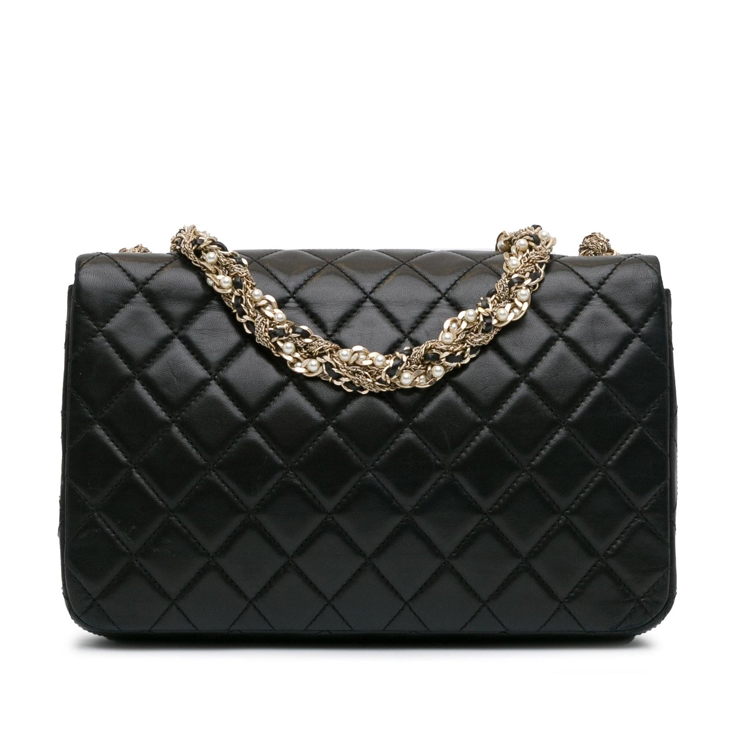 Chanel CC Quilted Lambskin Westminster Pearl Flap Handbag