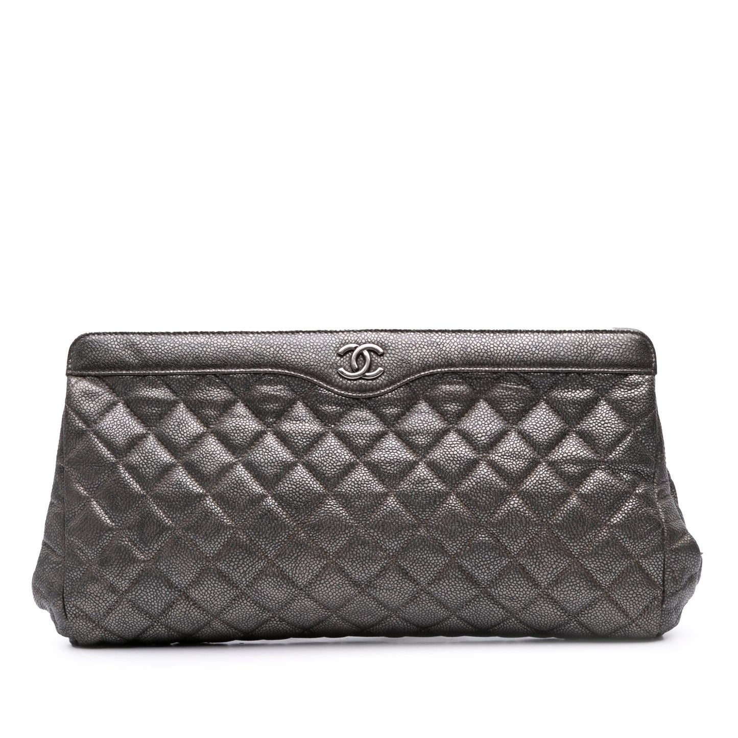 Chanel CC Quilted Clutch Bag