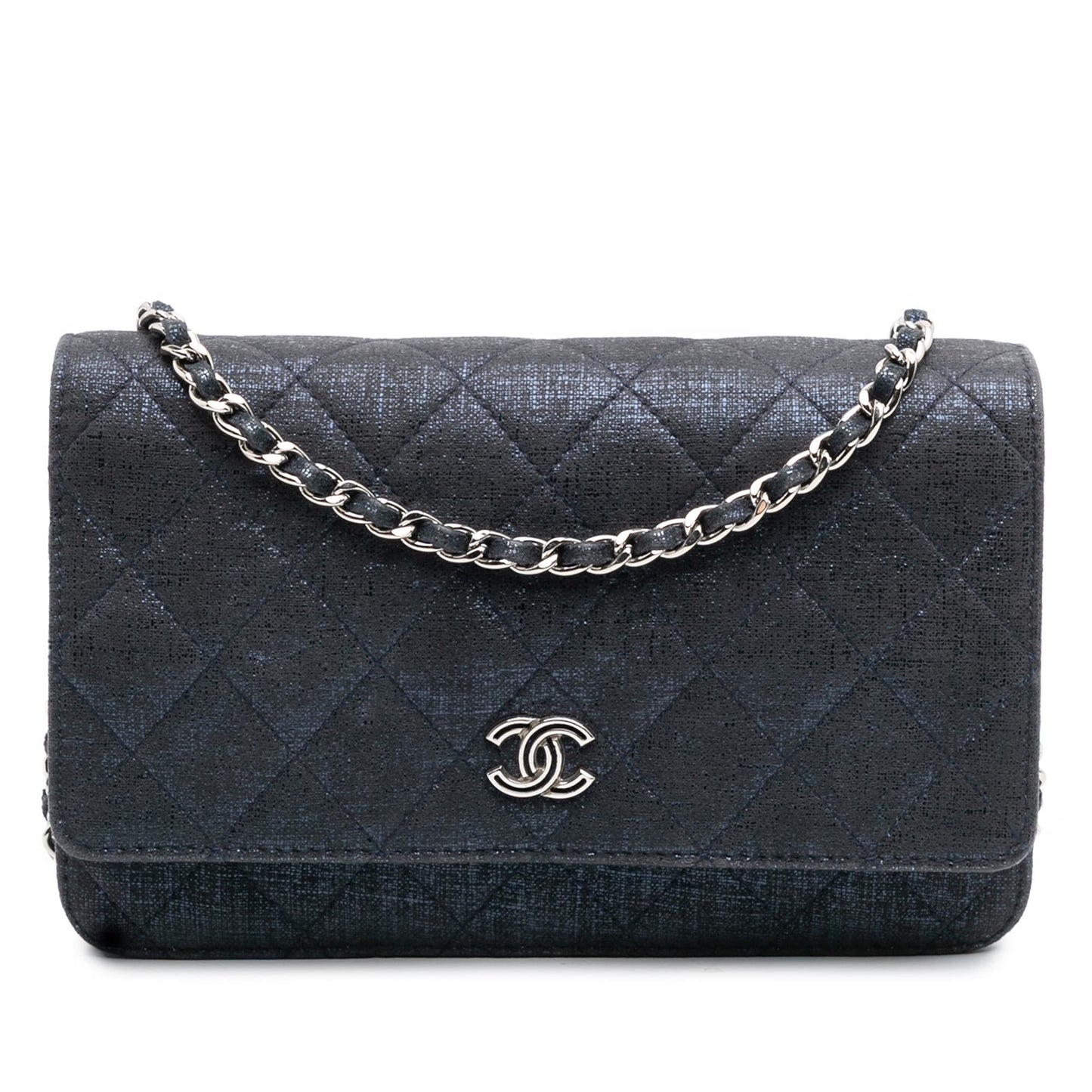 Chanel CC Quilted Wallet Case