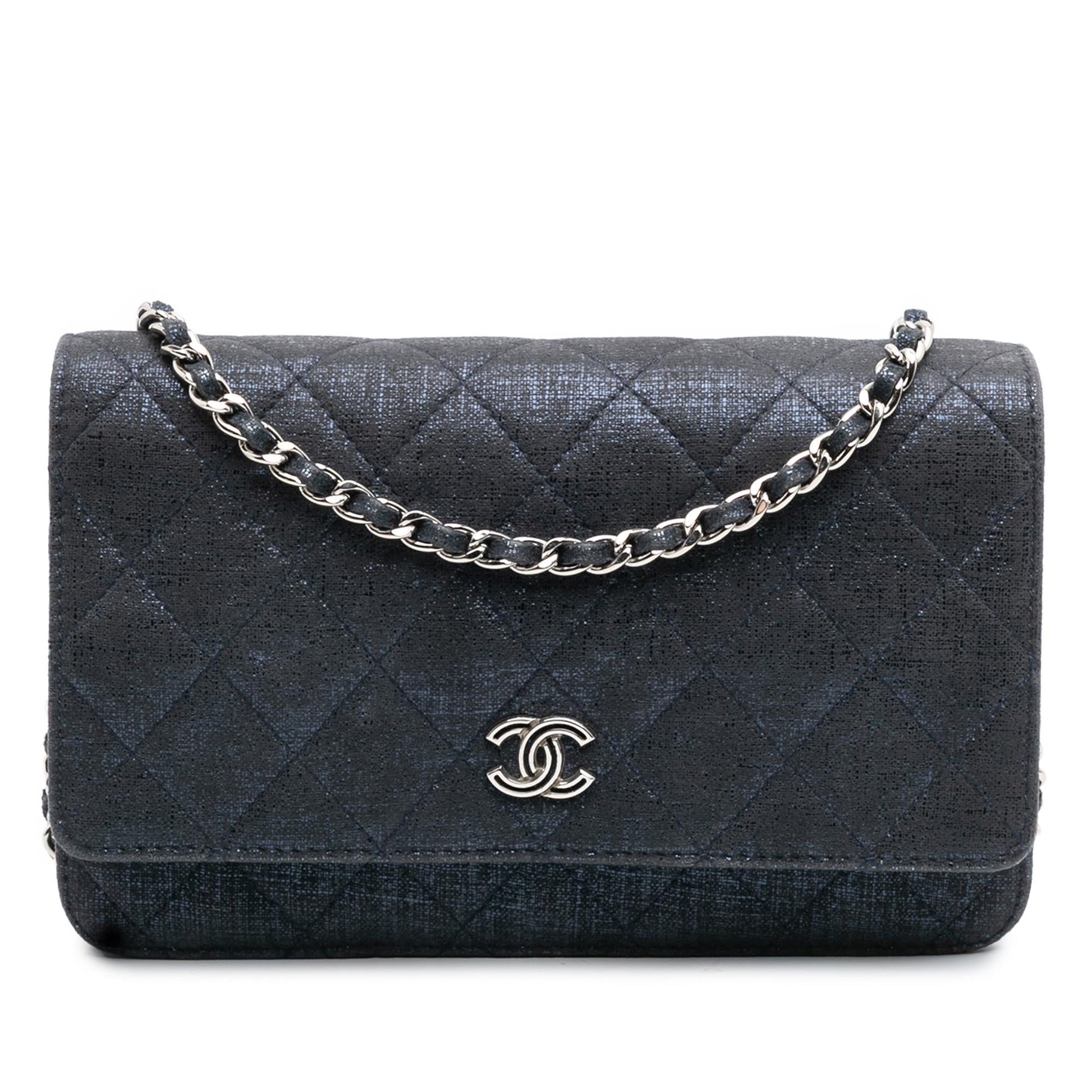 Chanel CC Quilted Wallet Case
