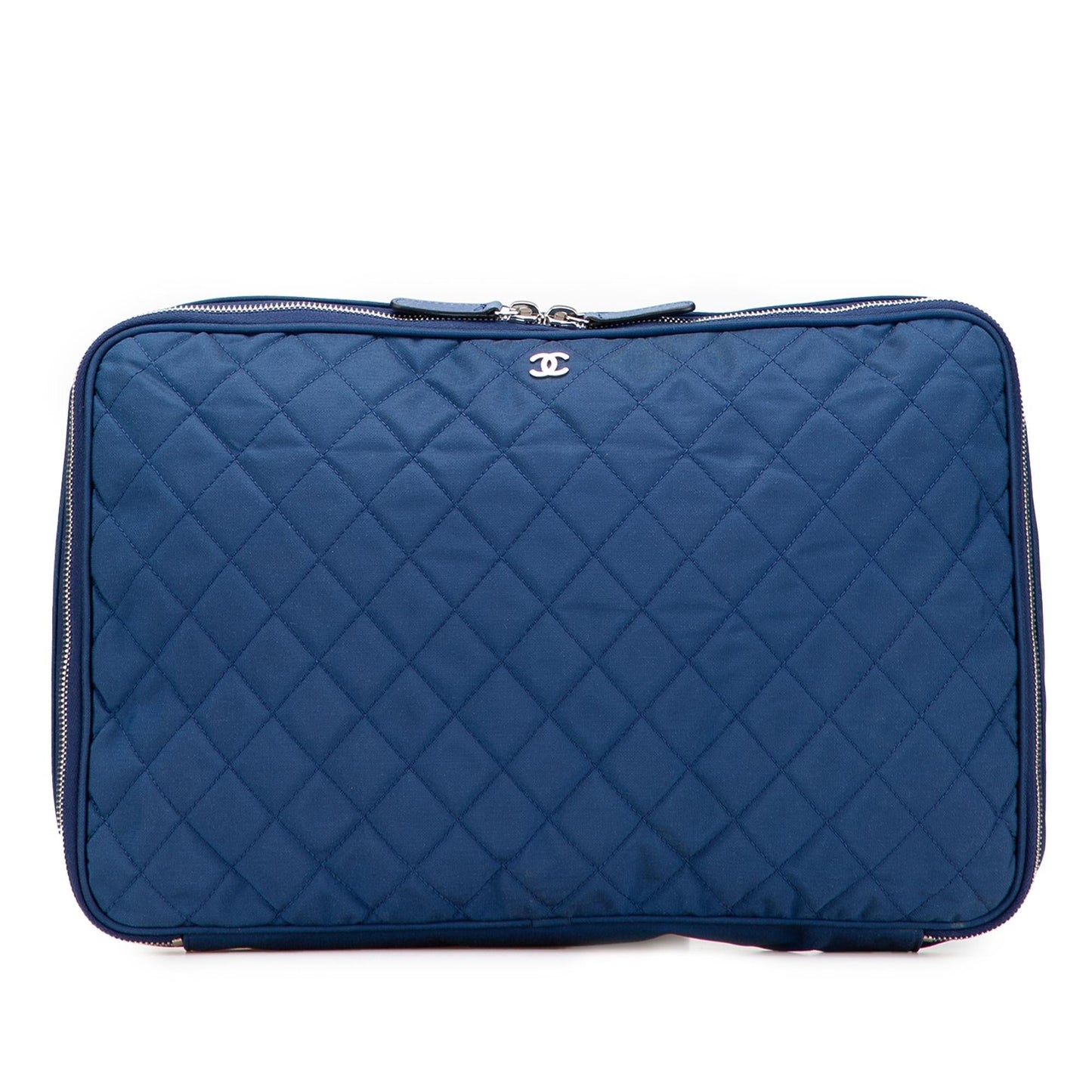 Chanel CC Quilted Nylon Laptop Handbag
