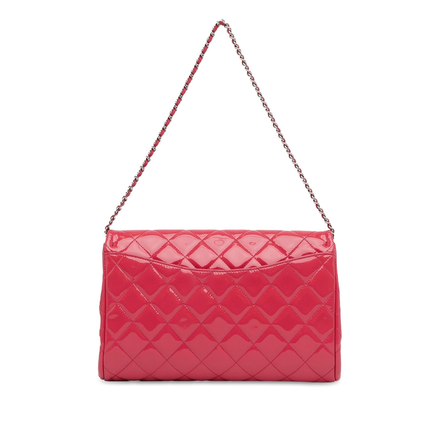 Chanel CC Quilted Patent SHG-BPixGf Clutch Bag