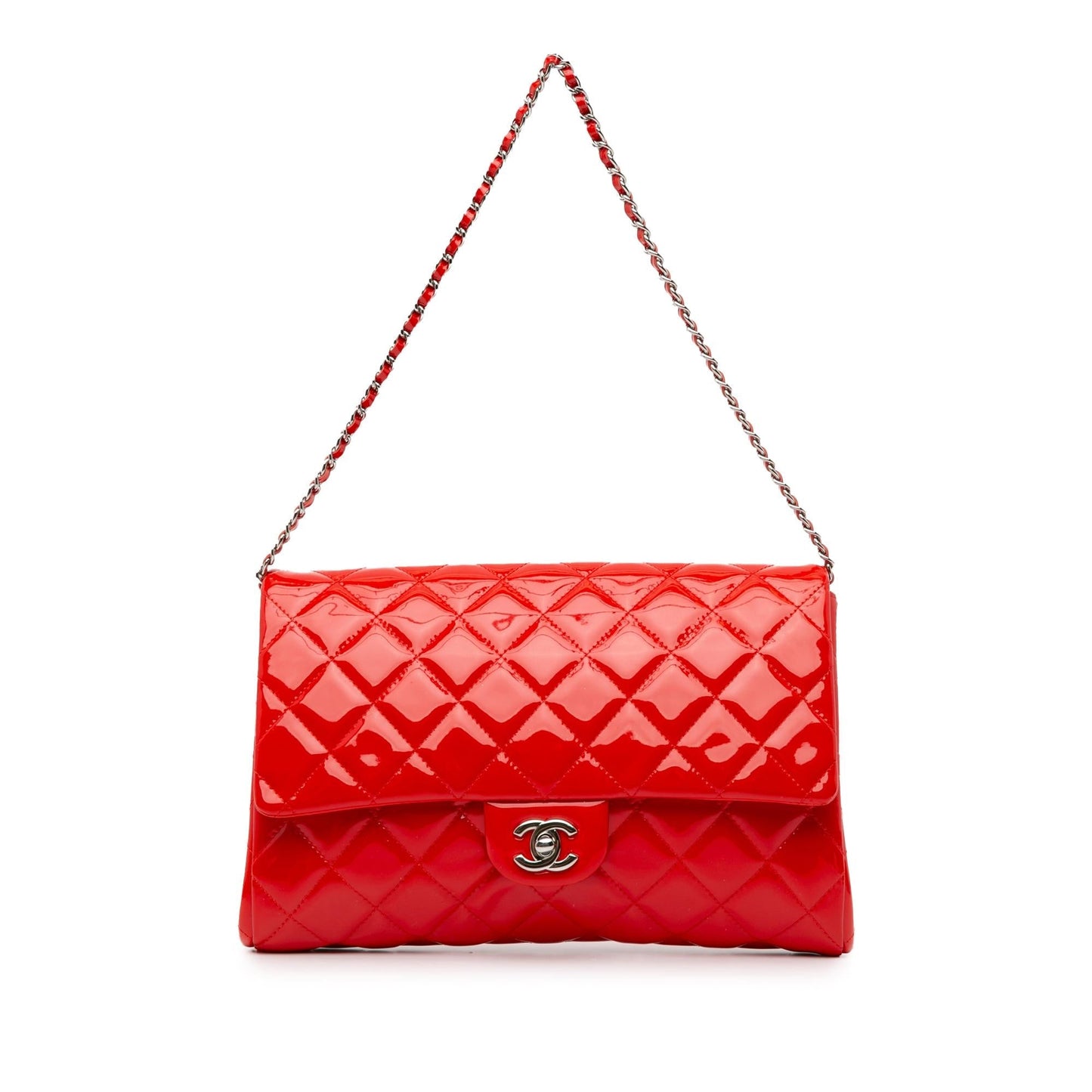 Chanel CC Quilted Patent SHG-lpgzOs Clutch Bag