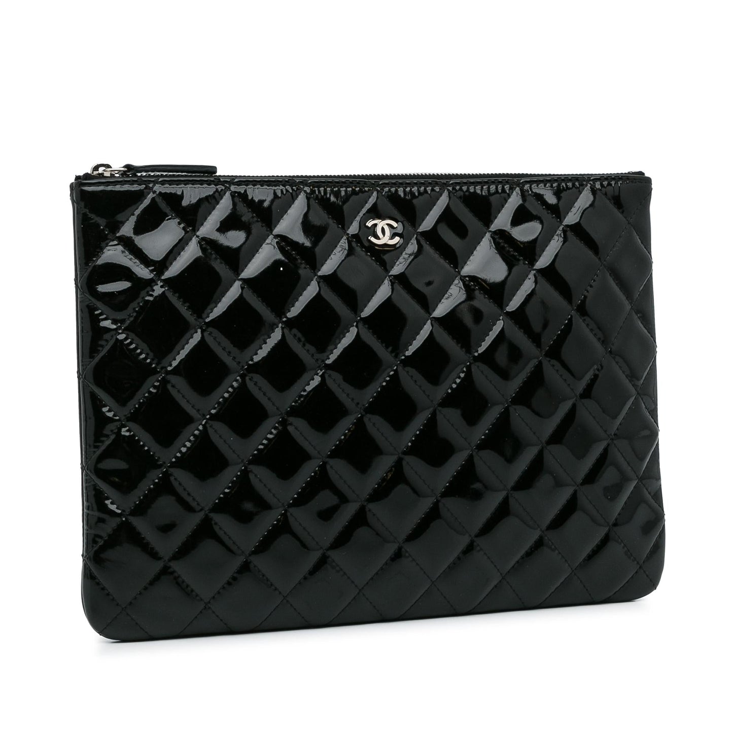 Chanel CC Quilted Patent SHG-30waO1 Leather Handbag