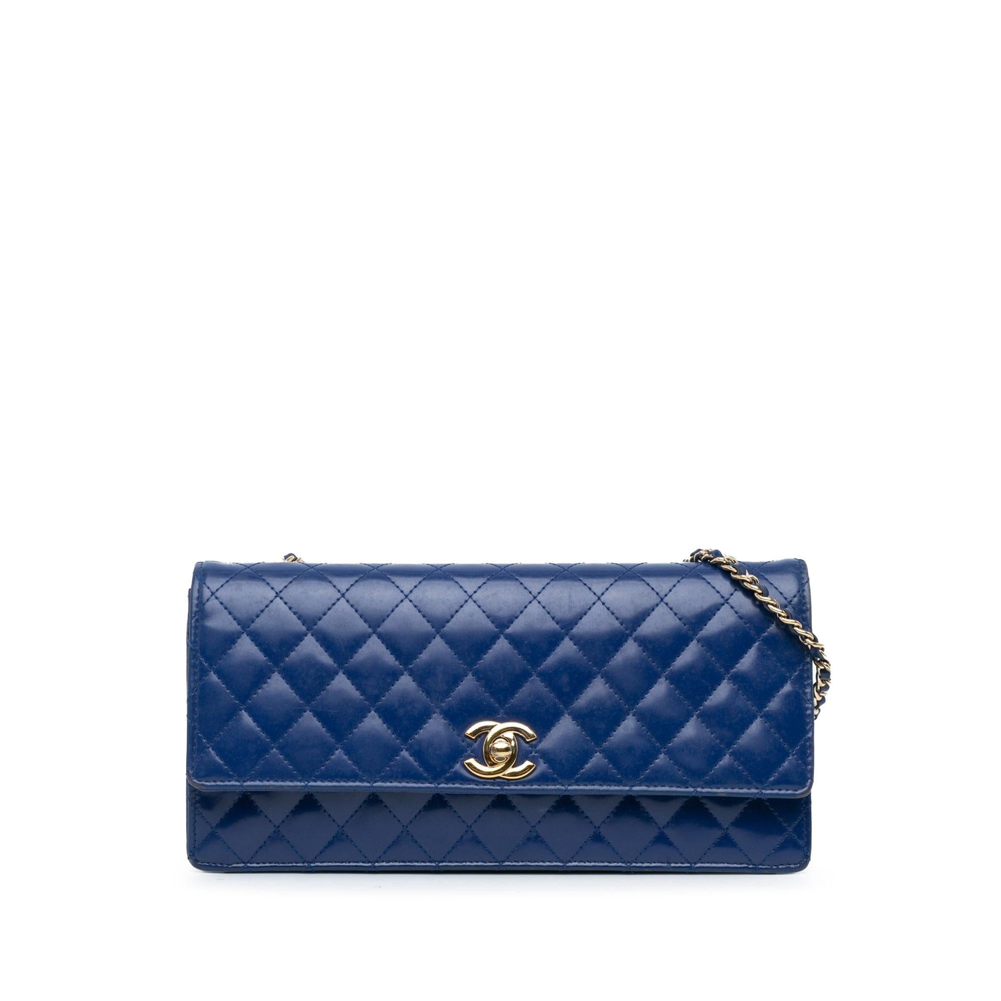 Chanel CC Quilted Patent Long Flap SHG-WftxAP Handbag