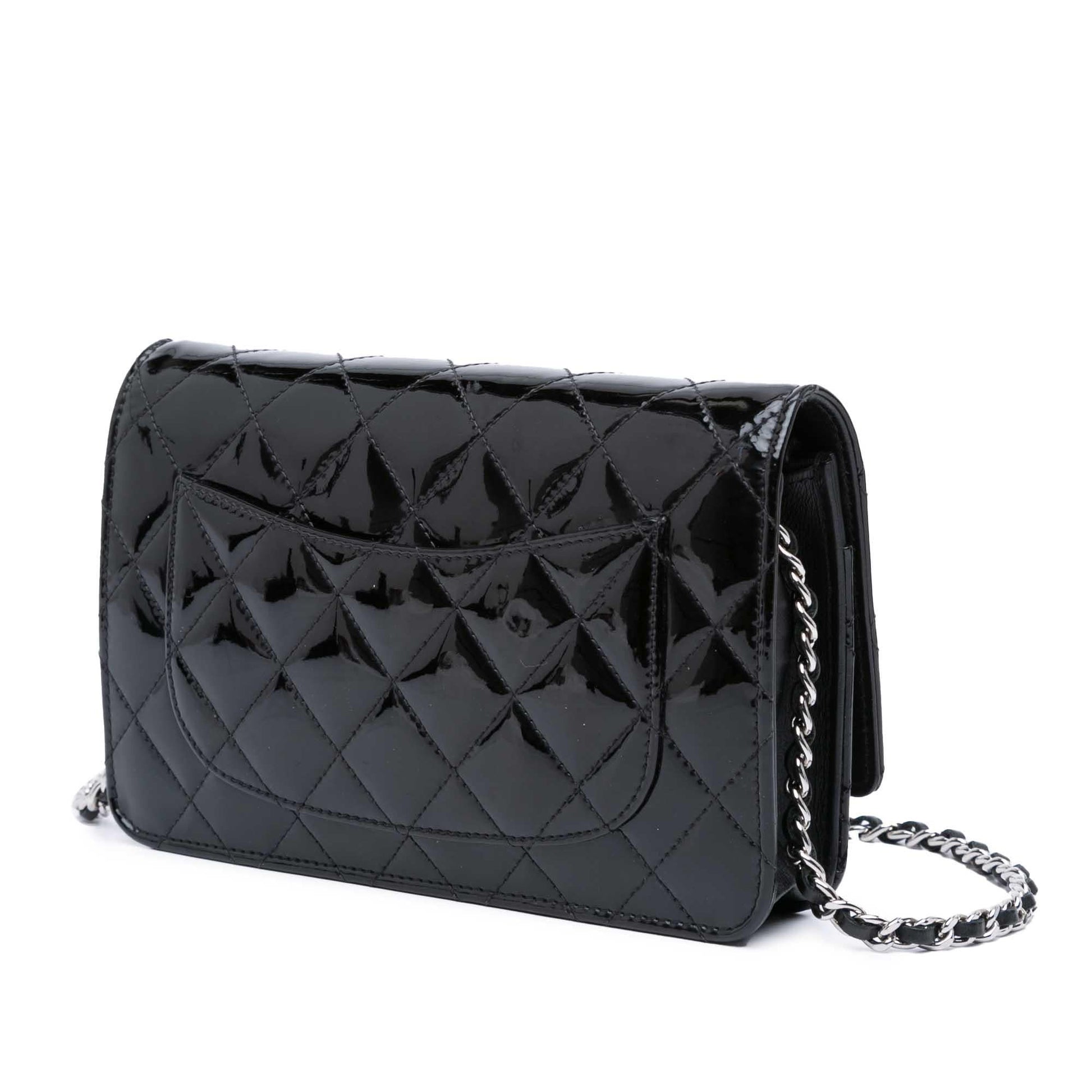 Chanel CC Quilted Patent On SHG-u1EQdo Wallet Case