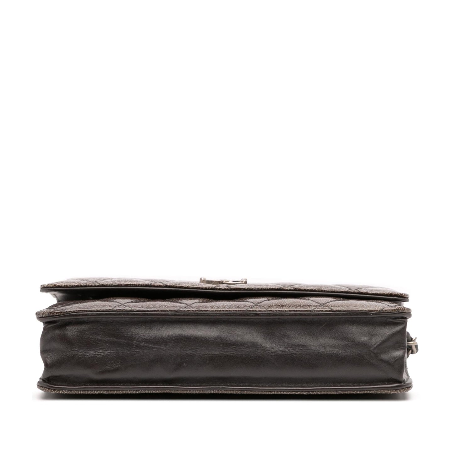 Chanel CC Quilted Shiny Crumpled Calfskin on Wallet Case