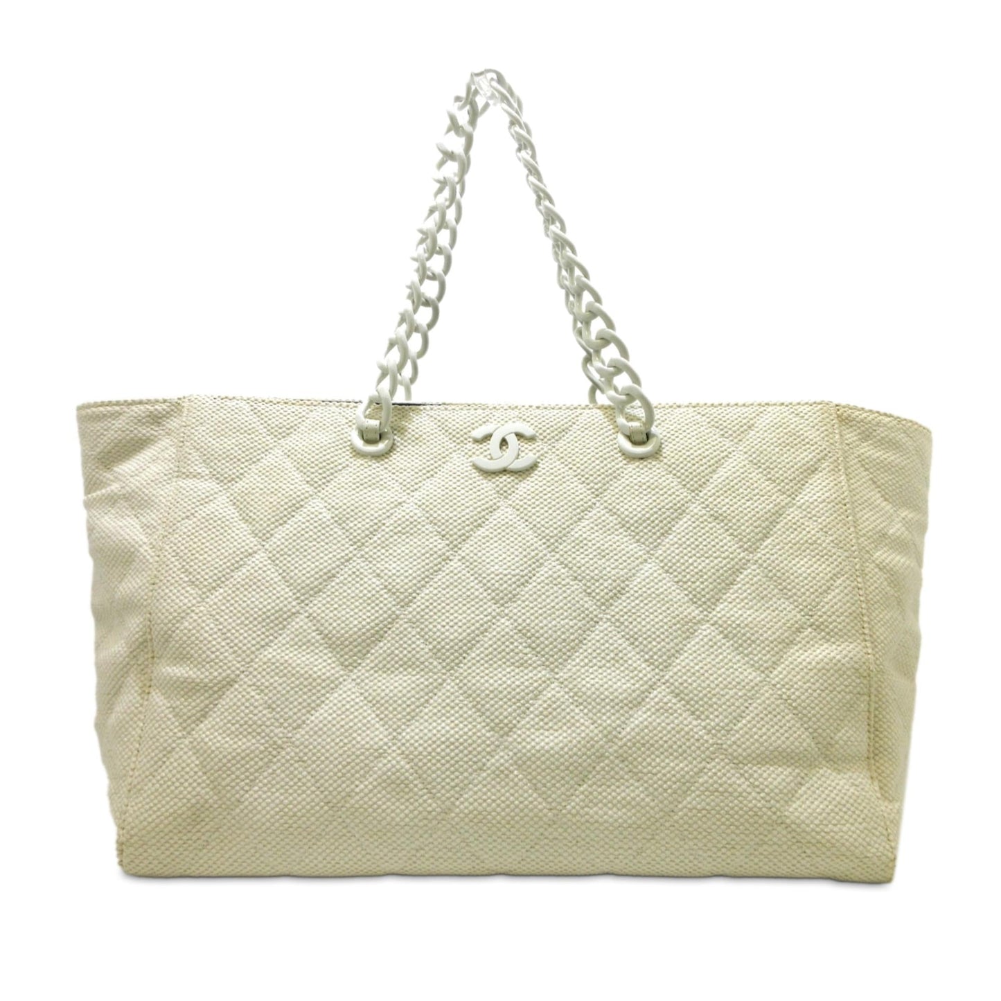 Chanel CC Quilted Straw SHG-mpcTma Tote Bag