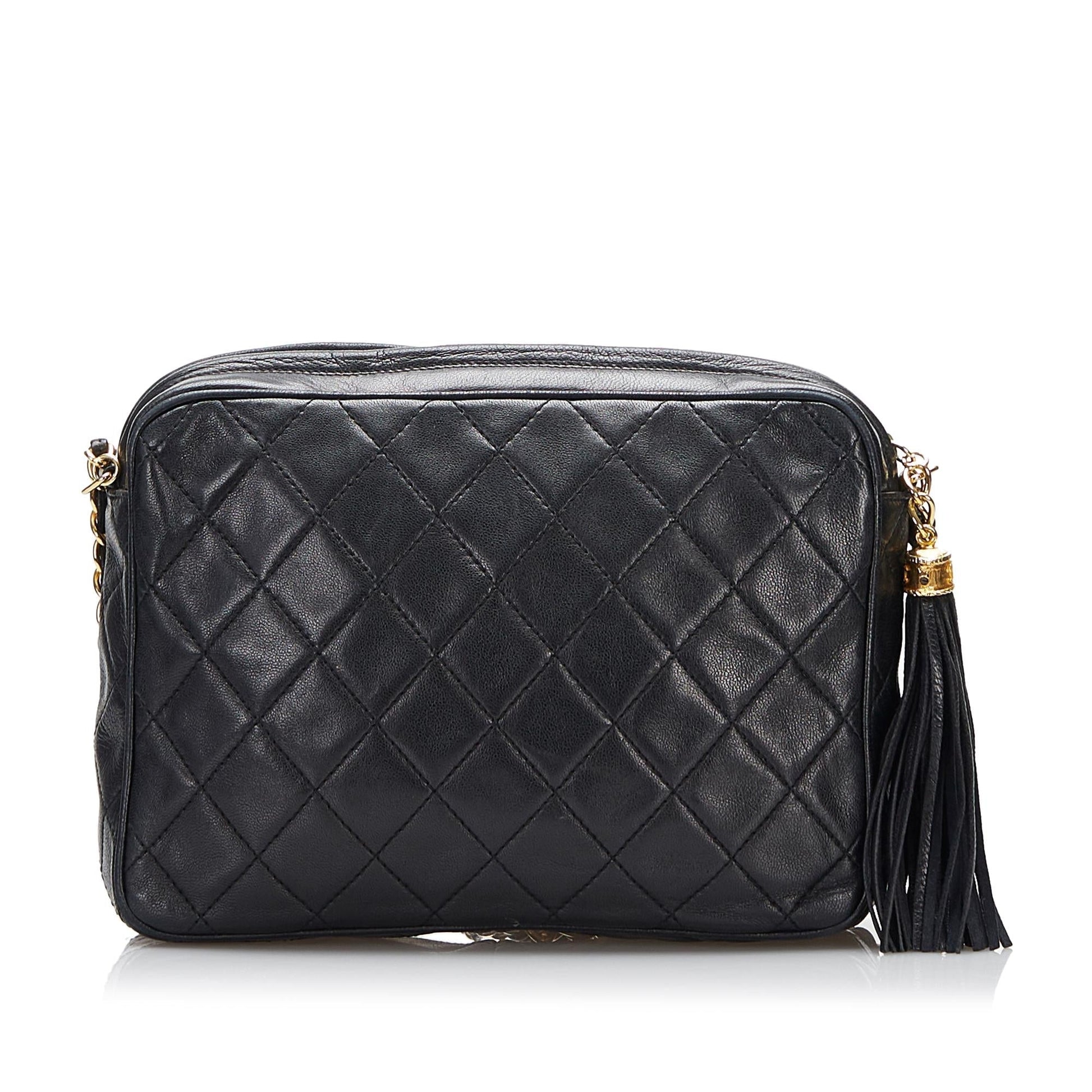 Chanel CC Quilted Tassel SHG-vaQEDR Crossbody Bag