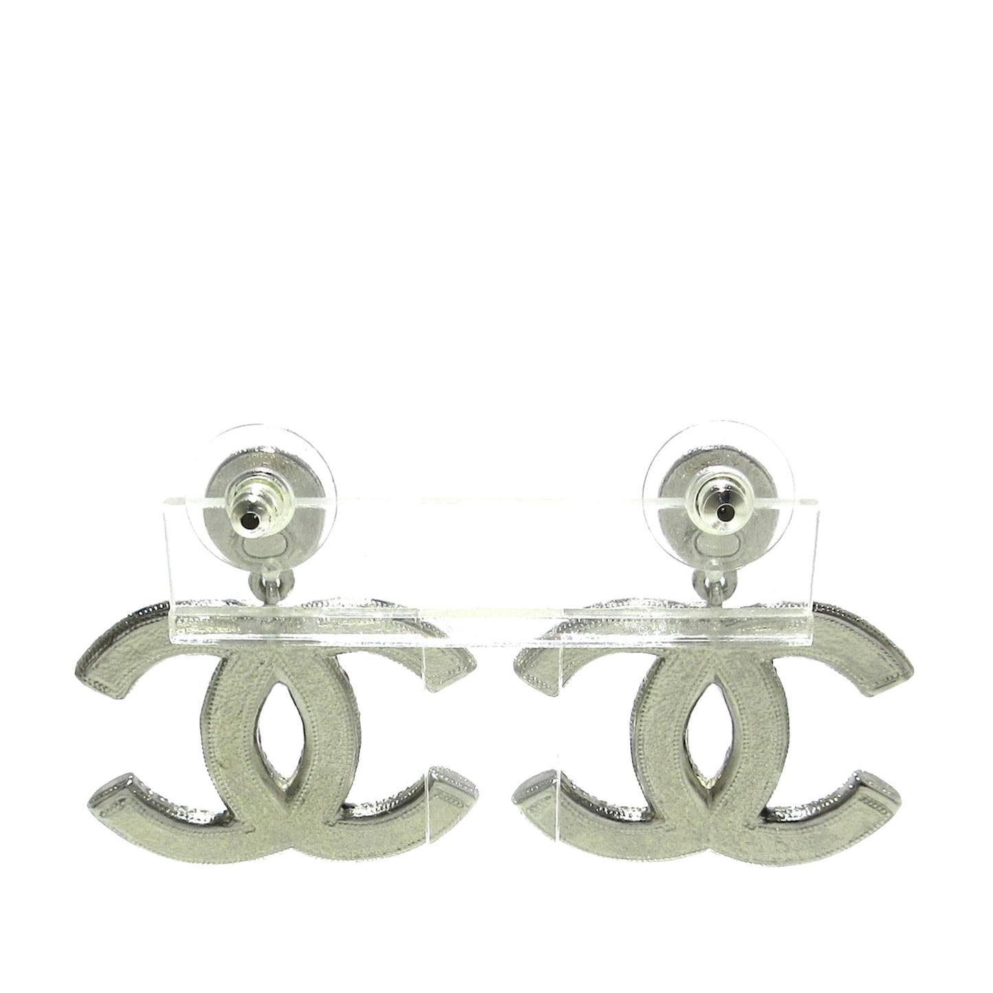 Chanel Cc Rhinestone Star Dangling Push Back Earrings (Shg-Otrtvj)