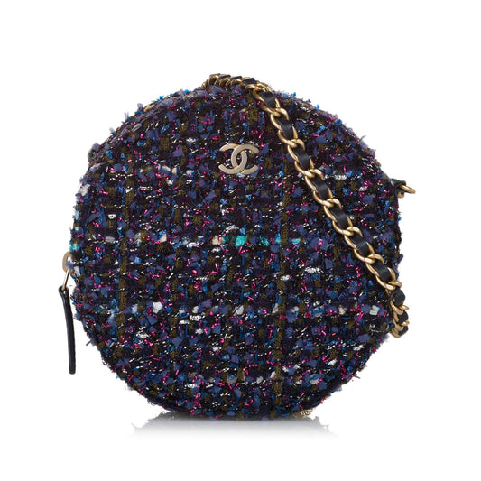 Chanel CC Round Tweed SHG-HyzfFk Crossbody Bag