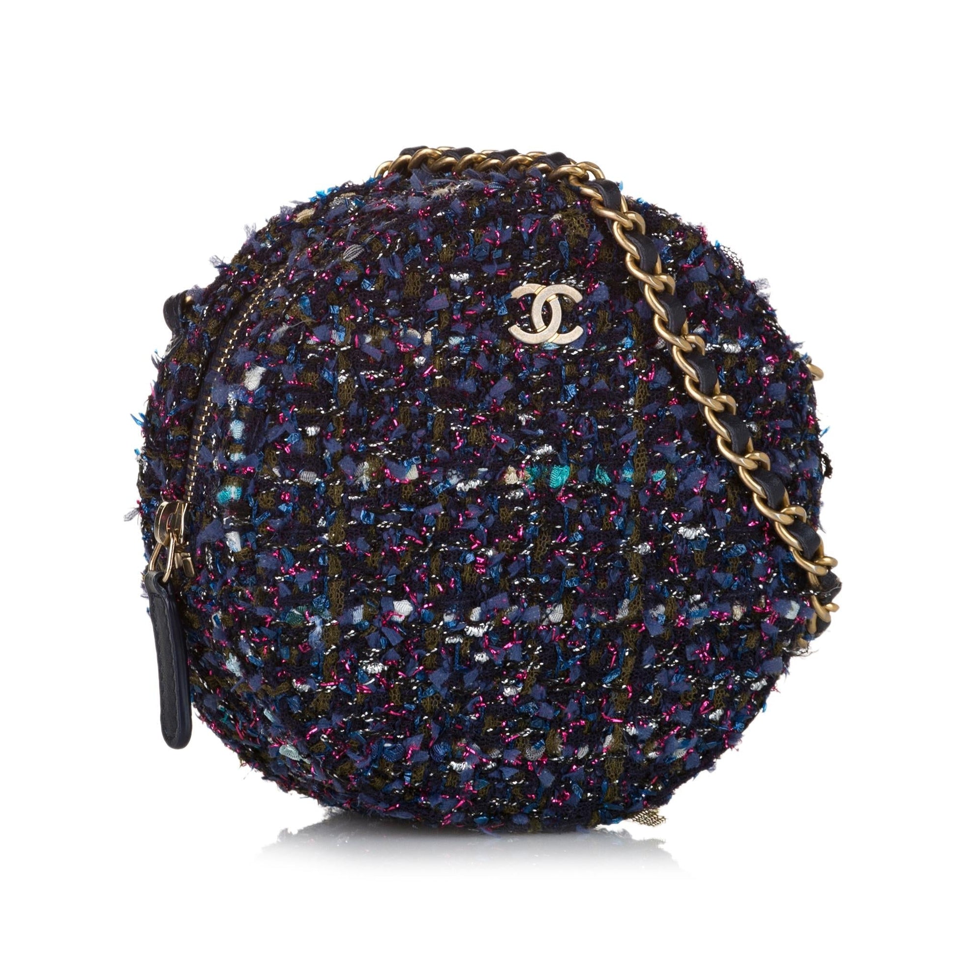 Chanel CC Round Tweed SHG-HyzfFk Crossbody Bag