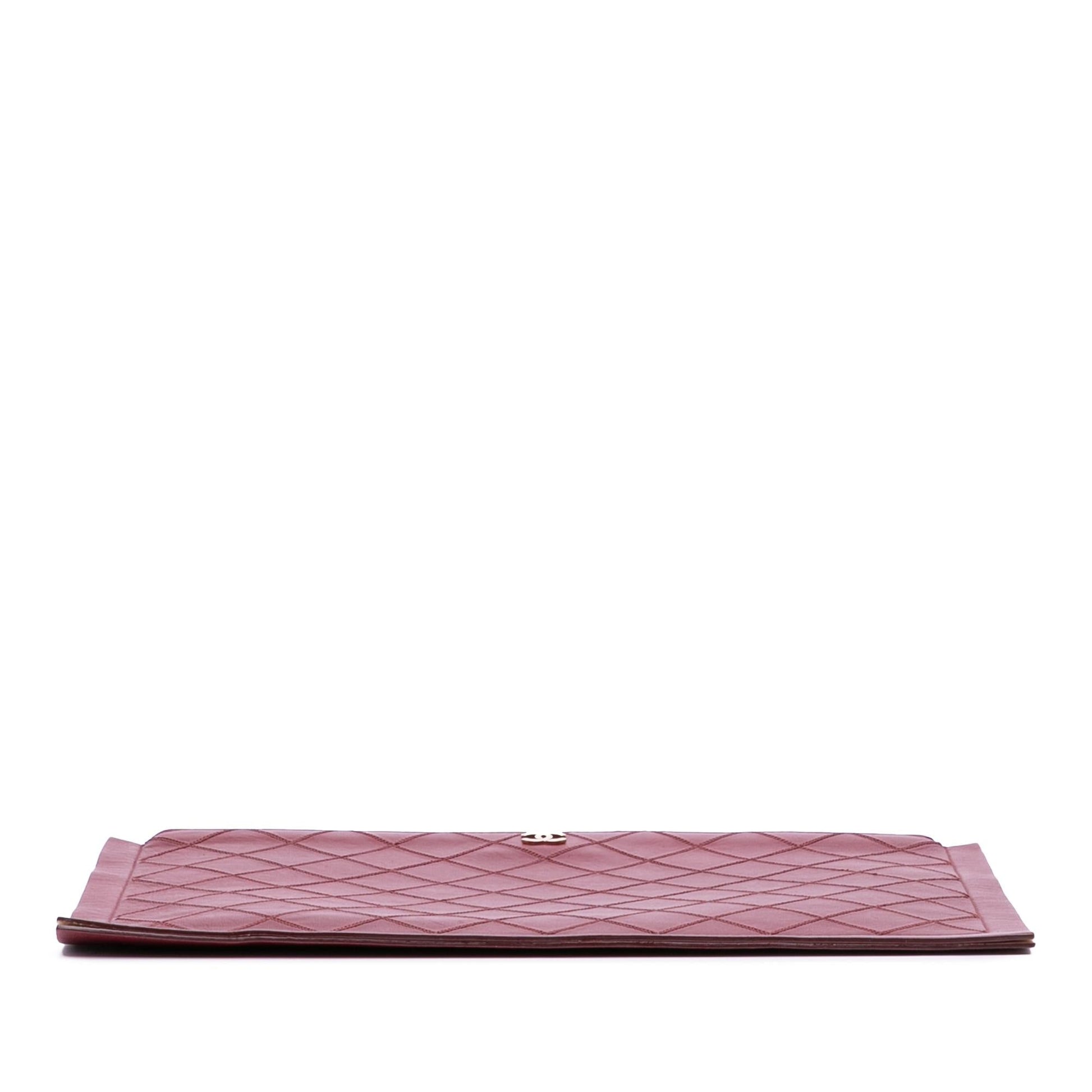 Chanel CC Stitched Lambskin Clutch Bag Clutch 1