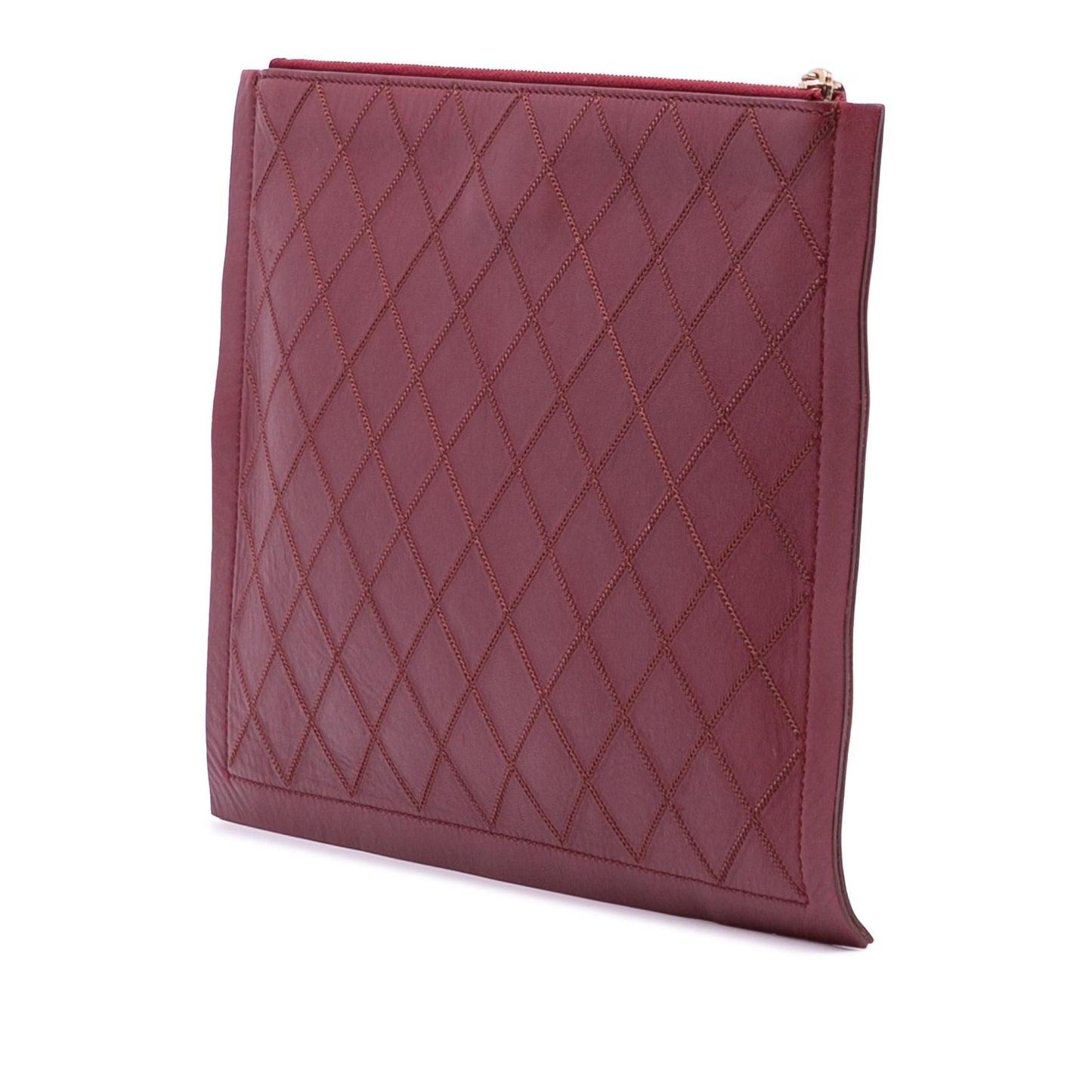 Chanel CC Stitched Lambskin Clutch Bag Clutch 1