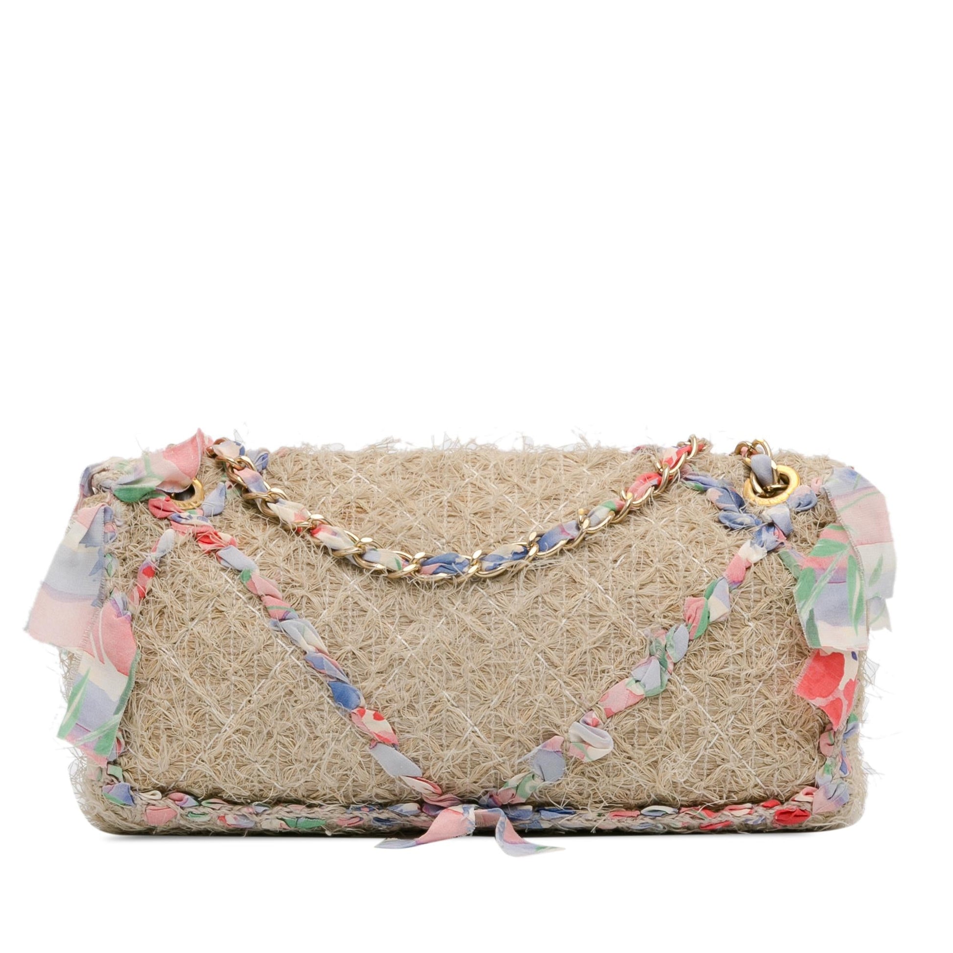 Chanel CC Straw Country Flap (SHG-eOS05U)