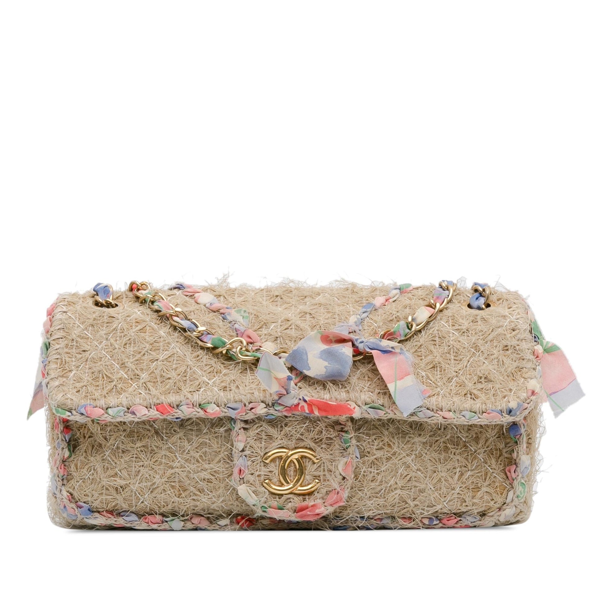 Chanel CC Straw Country Flap SHG-LDVjxm Handbag