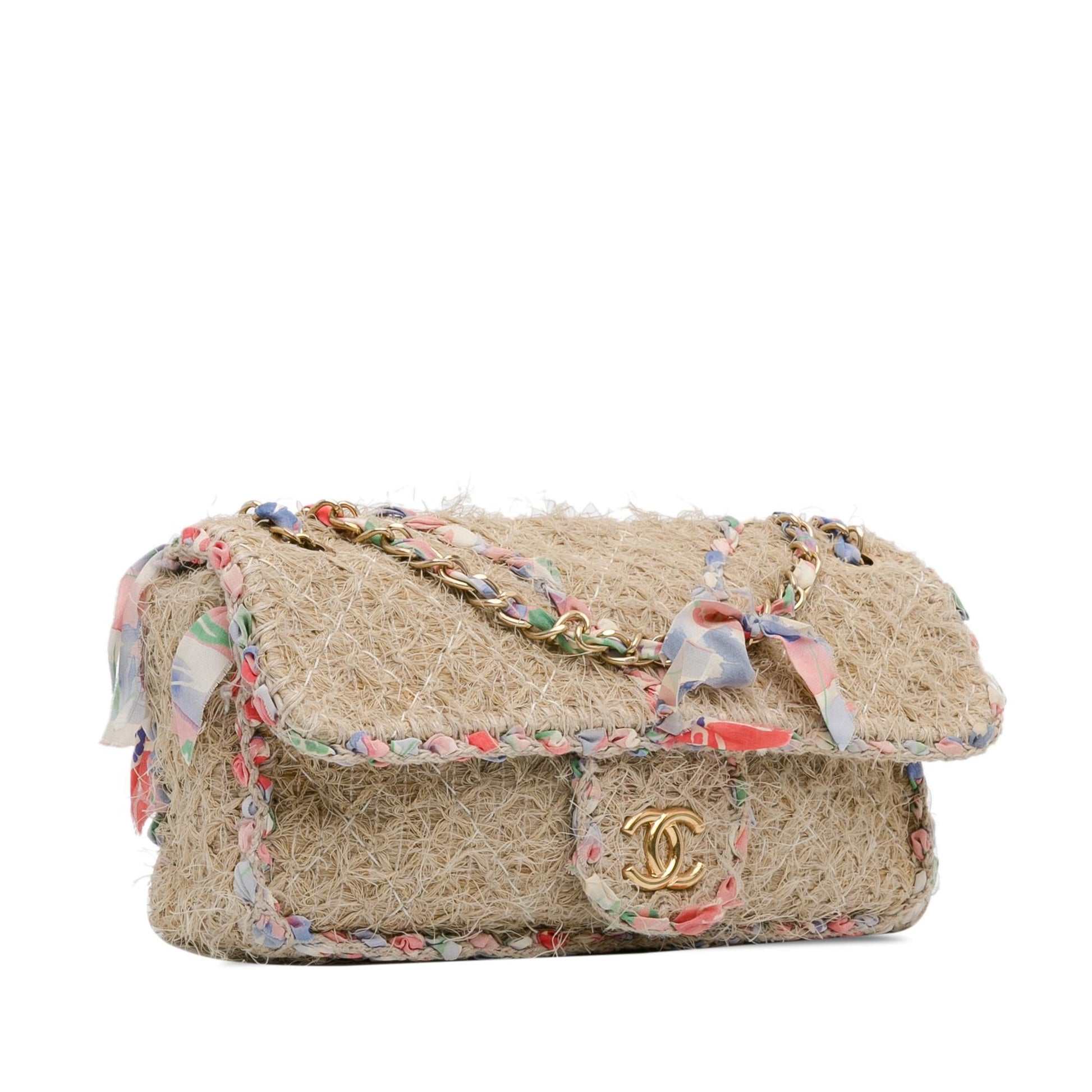 Chanel CC Straw Country Flap SHG-d50HRy Handbag