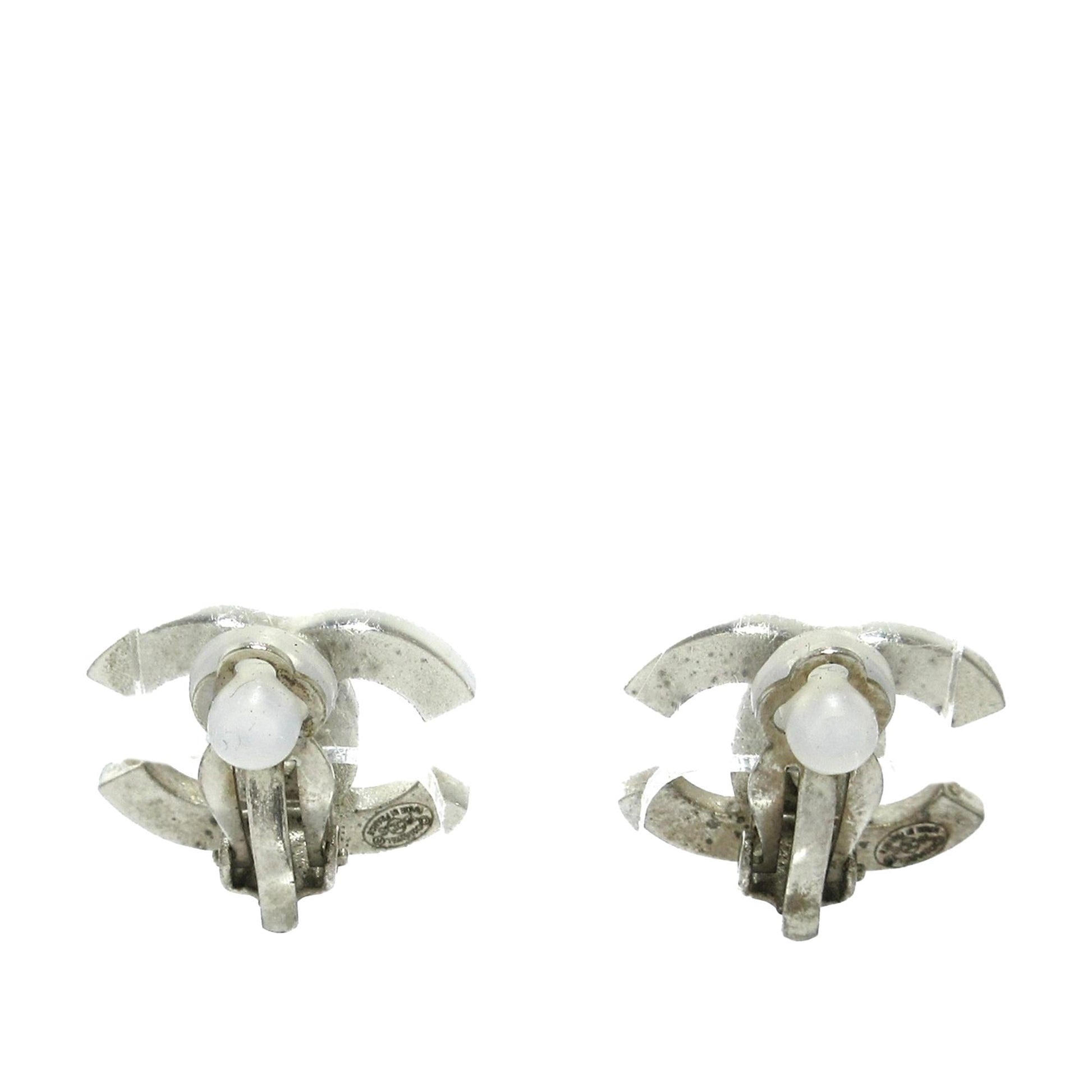 Chanel Cc Stripe Clip On Earrings (Shg-R493L0)