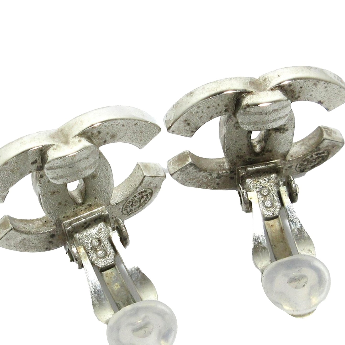 Chanel Cc Stripe Clip On Earrings (Shg-R493L0)