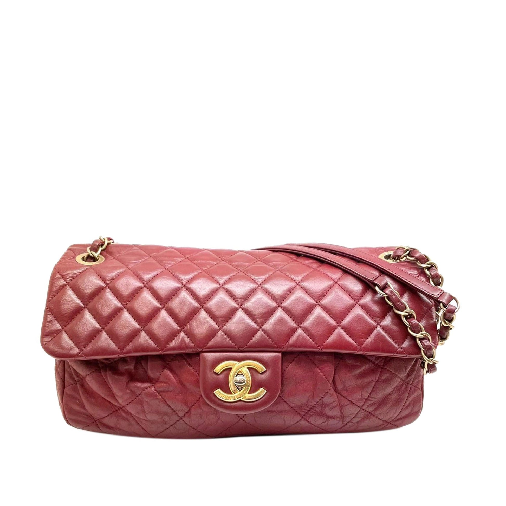 Chanel CC Timeless Lambskin Single Flap SHG Leather Shoulder Bag