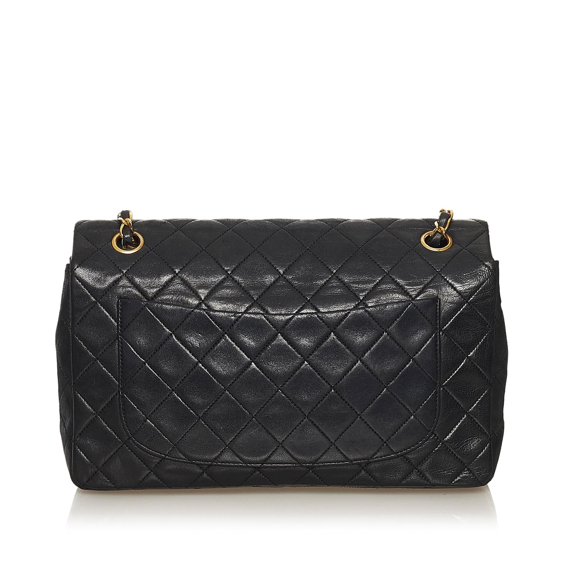 Chanel CC Timeless Lambskin Single Flap SHG Leather Shoulder Bag 3