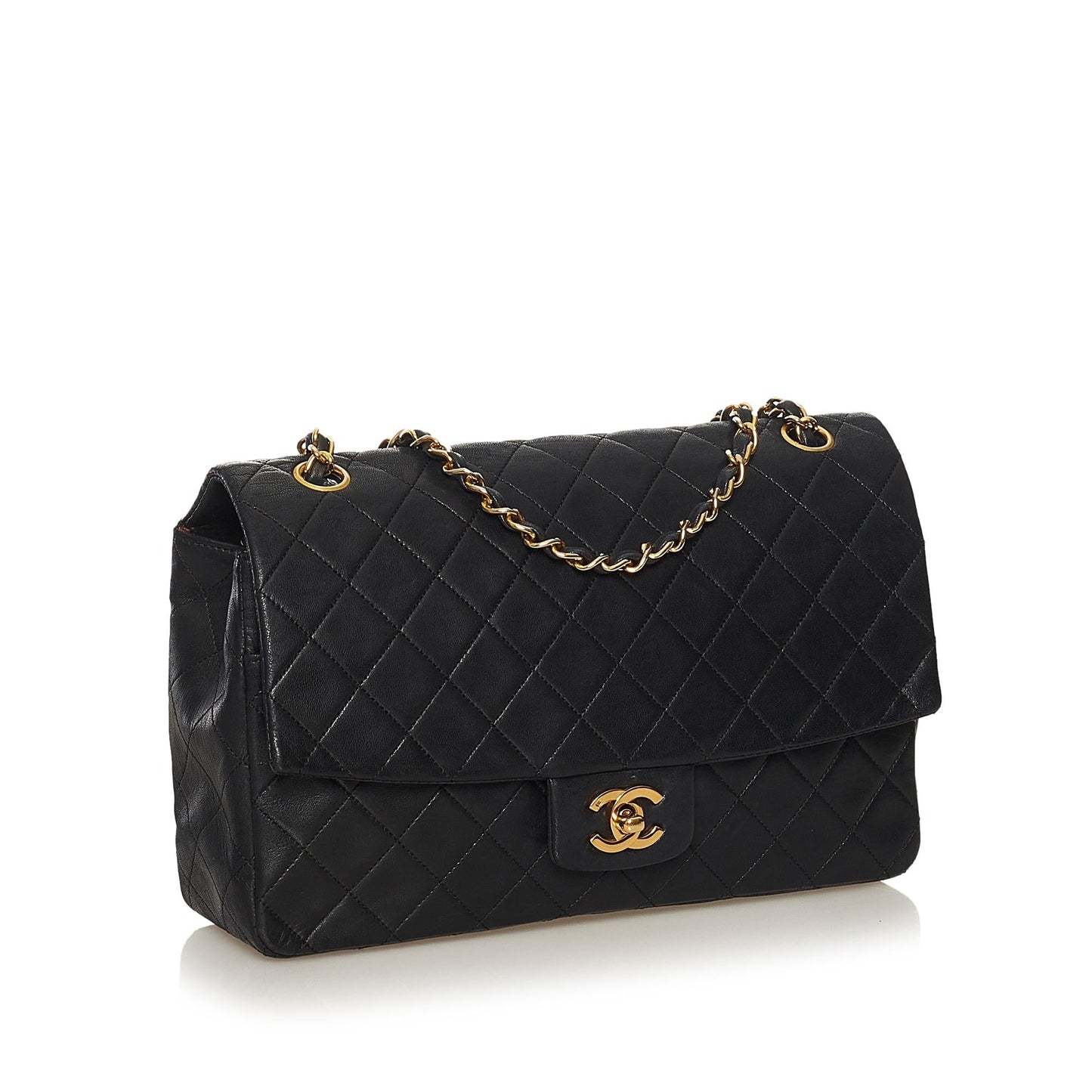 Chanel CC Timeless Lambskin Single Flap SHG Leather Shoulder Bag 3