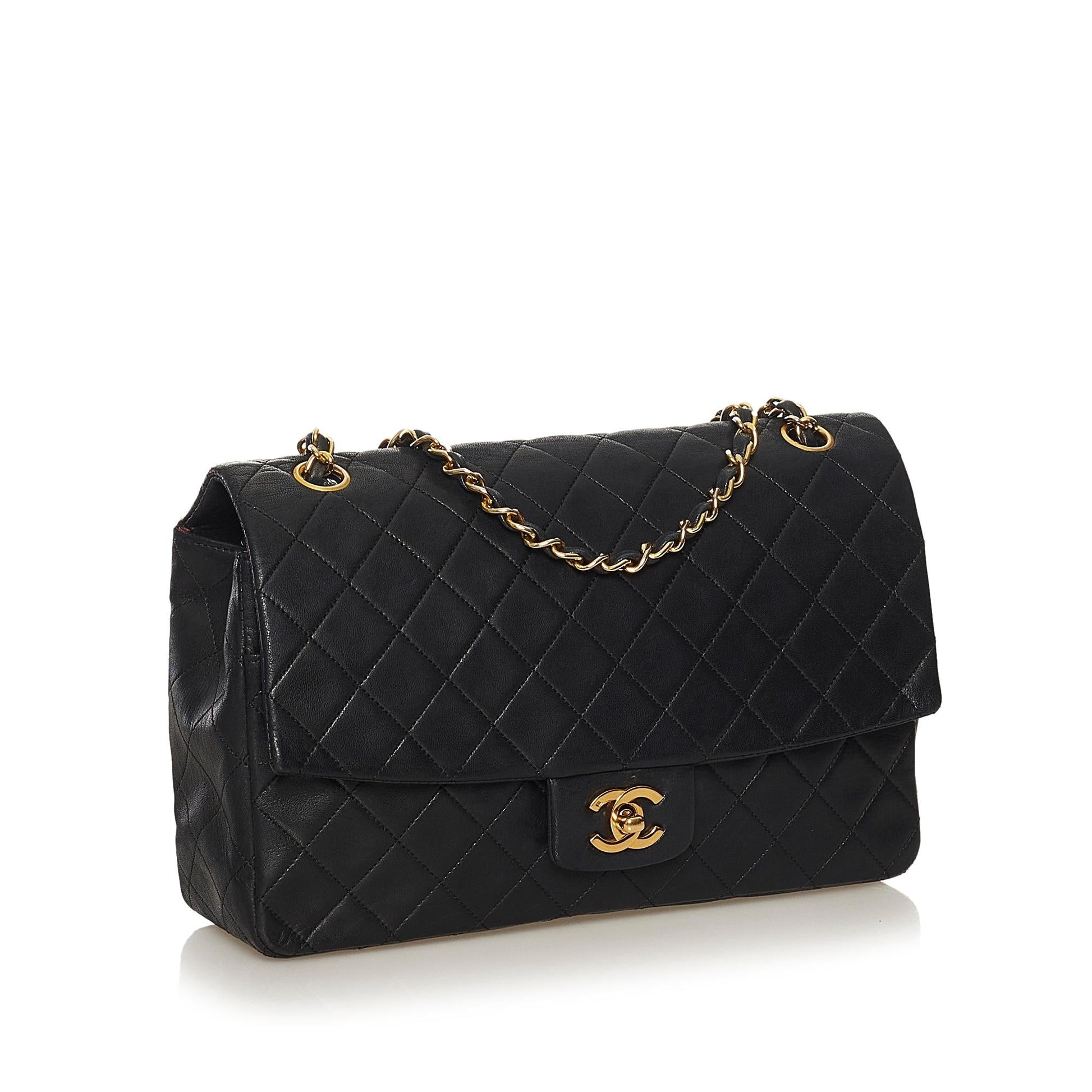 Chanel CC Timeless Lambskin Single Flap SHG Leather Shoulder Bag 3