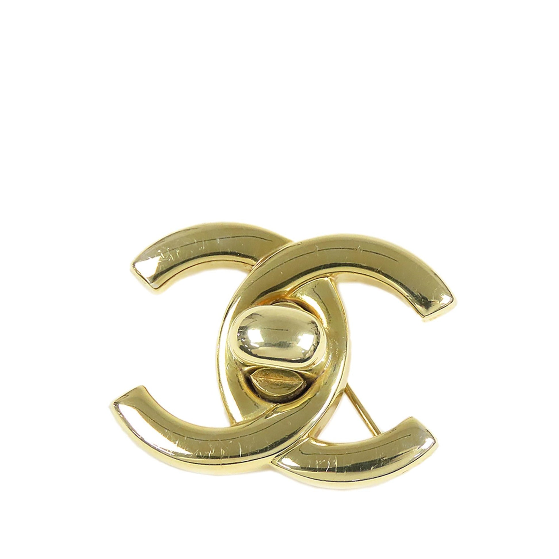 Chanel CC Turn- Brooch SHG-P1GcRD Lock Handbag