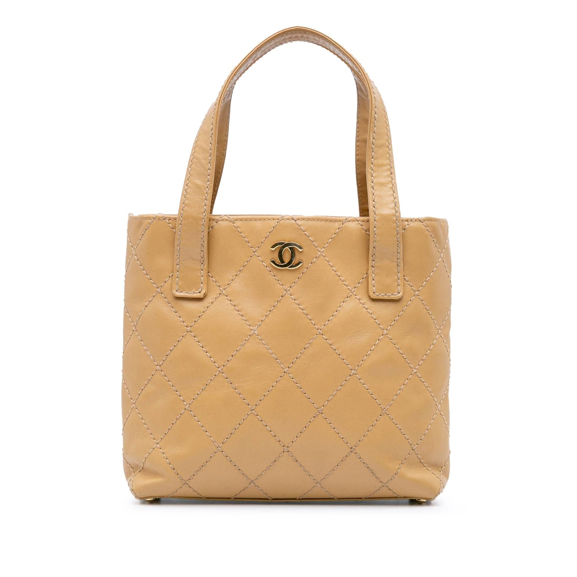 Chanel CC Wild Stitch Calfskin Handbag