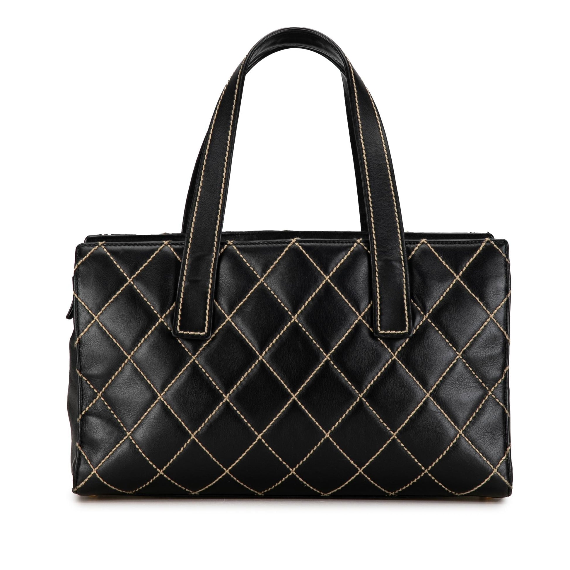 Chanel CC Wild Stitch Calfskin Tote (SHG-jhoL0S)