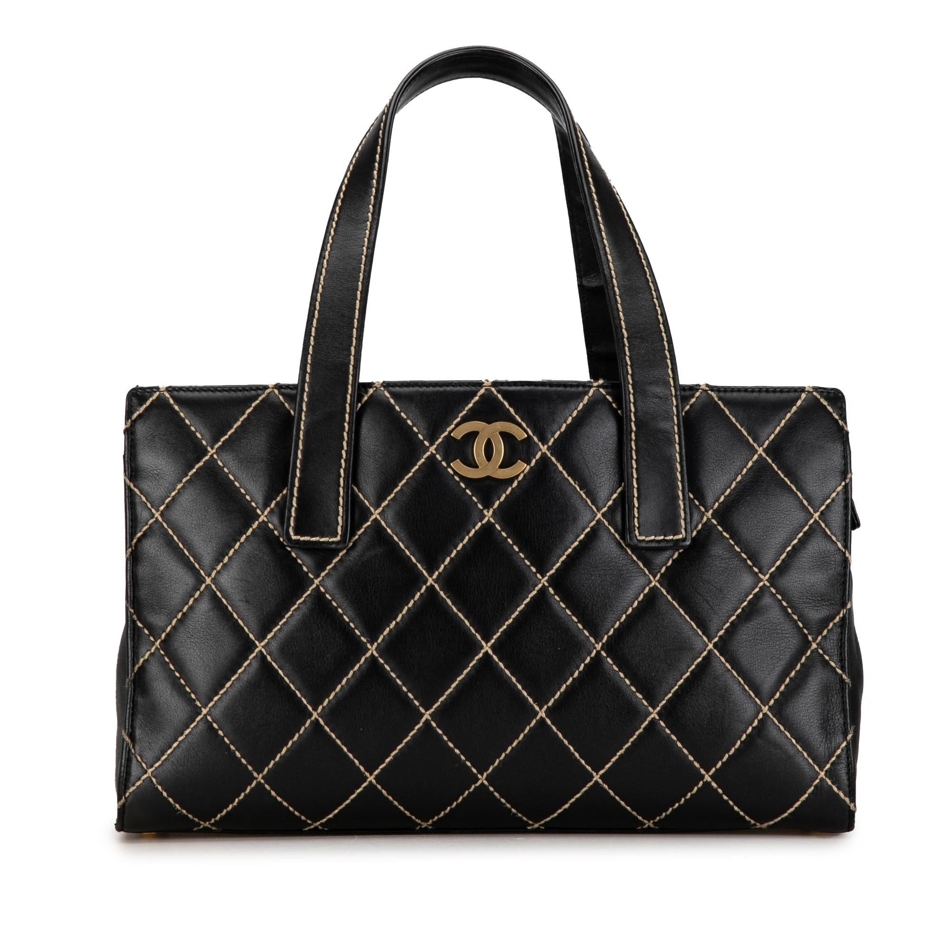 Chanel CC Wild Stitch Calfskin SHG-jhoL0S Tote Bag