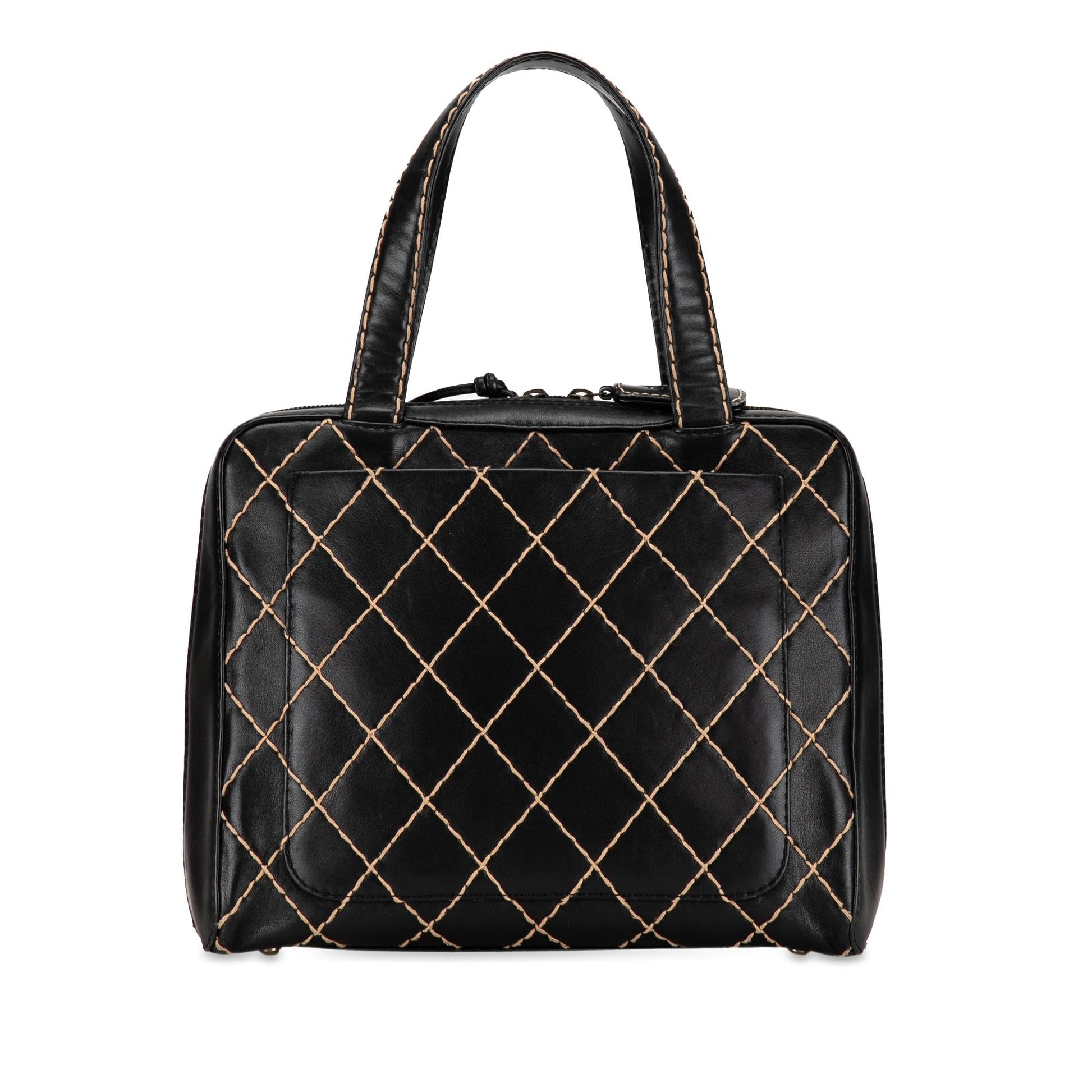 Chanel CC Wild Stitch Lambskin SHG-19CouV Handbag